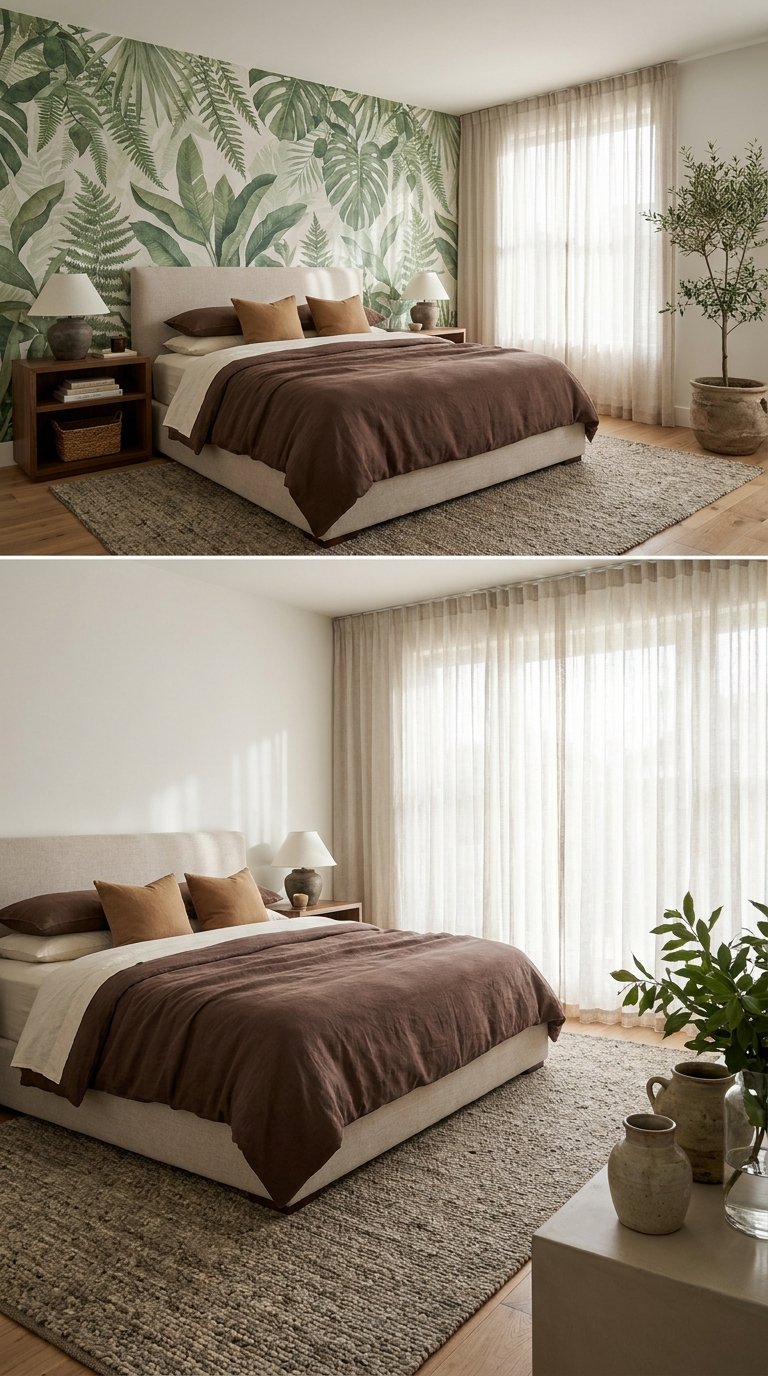 10 Green and Brown Bedroom Ideas Inspired by Nature