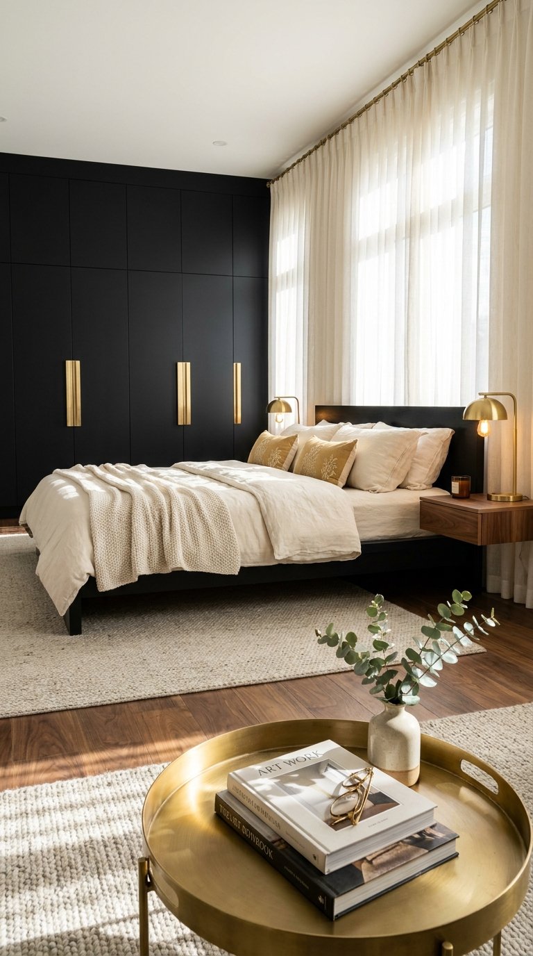 10 Black and Gold Bedroom Ideas That Feel Glamorous