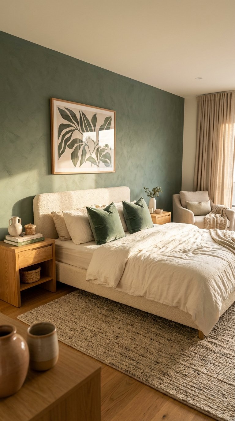 12 Green and Cream Bedroom Ideas for a Cozy Neutral Space