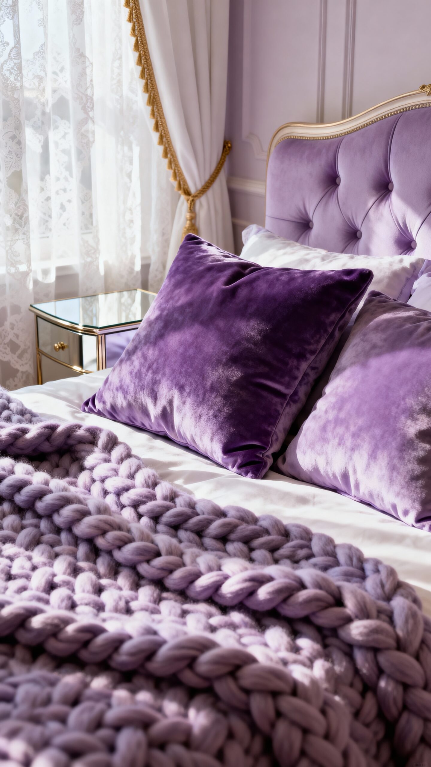 amethyst textured layered sophisticated