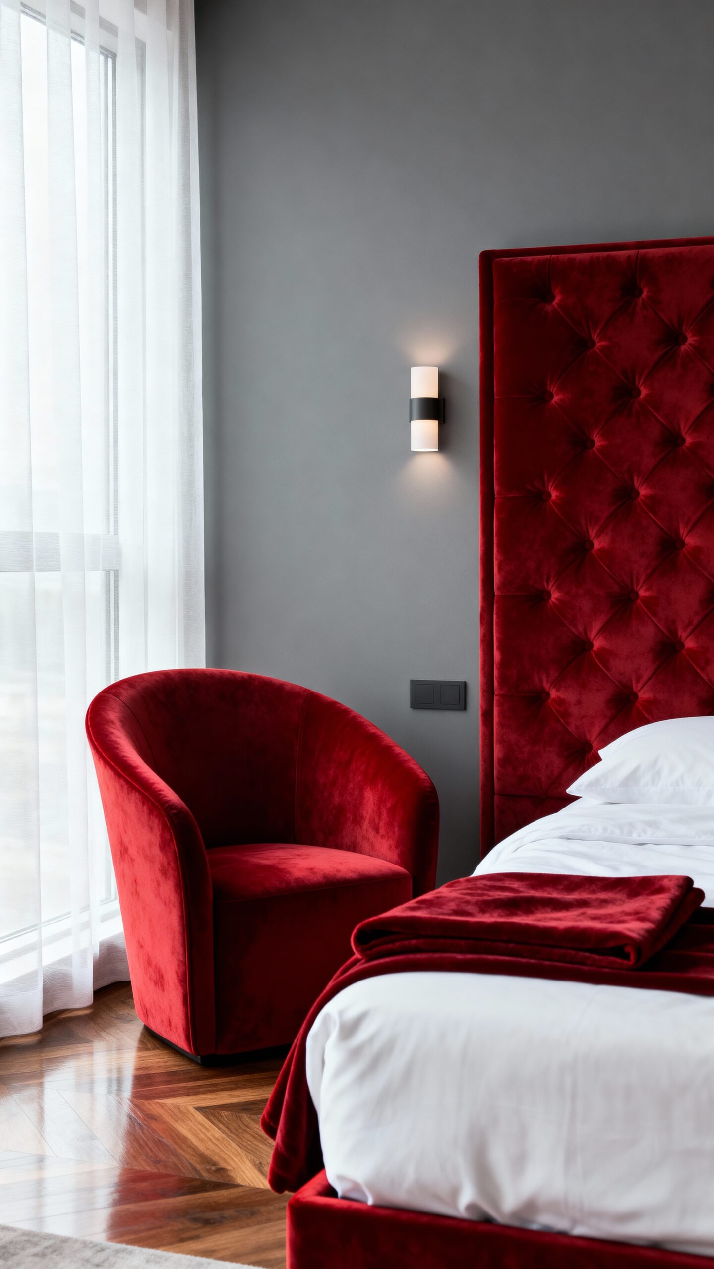 balanced contemporary bedroom design