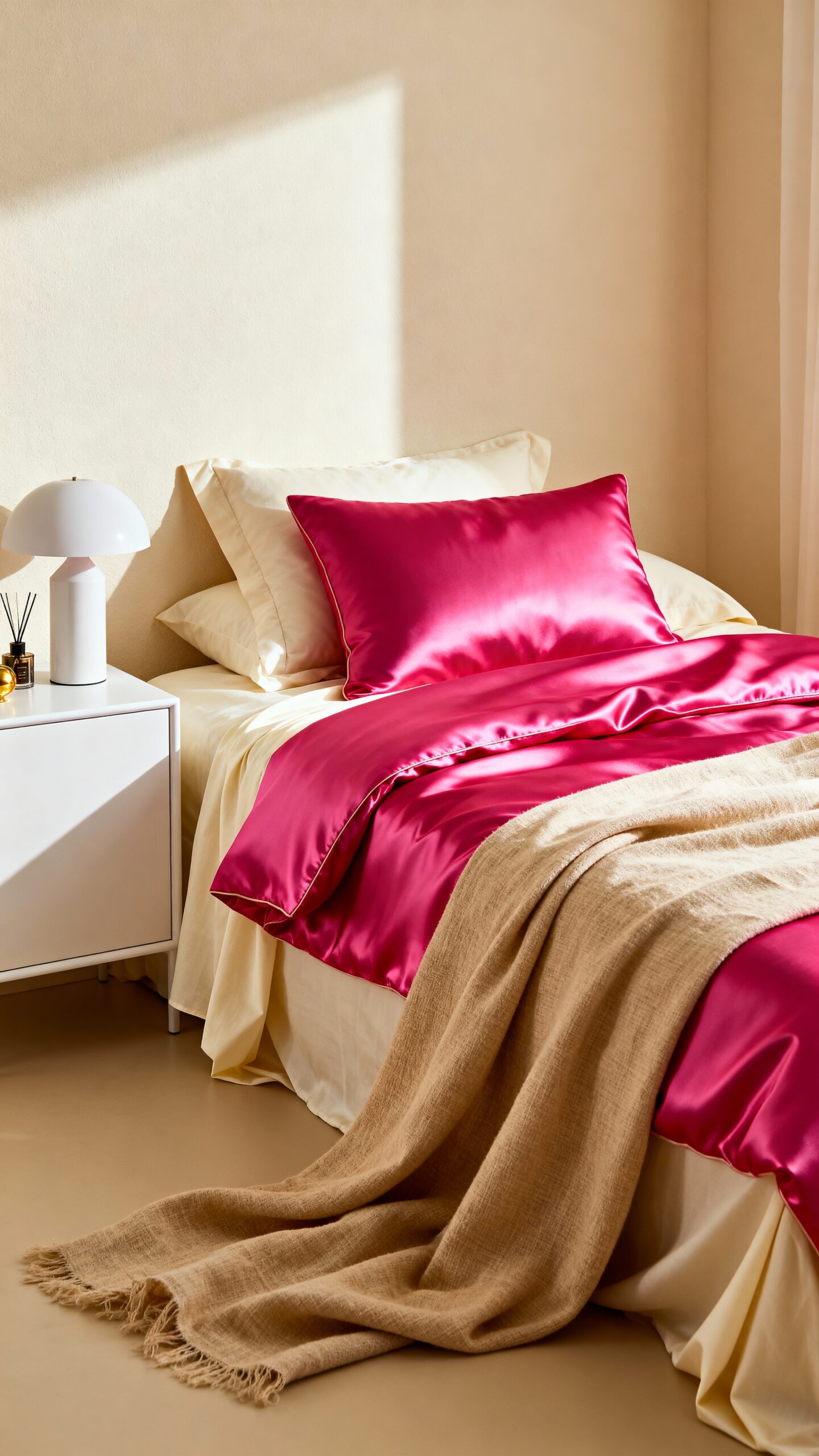 balanced hot pink bedding ensemble