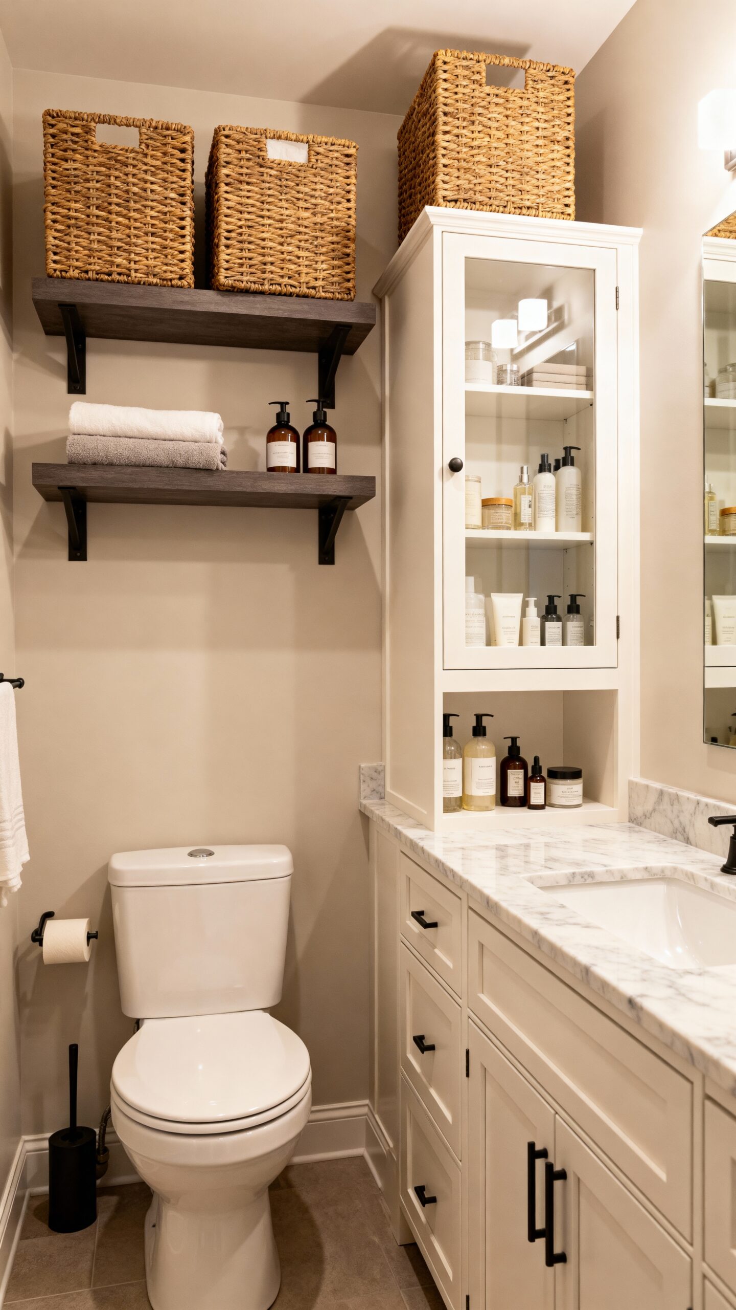 bathroom storage solutions for tidiness