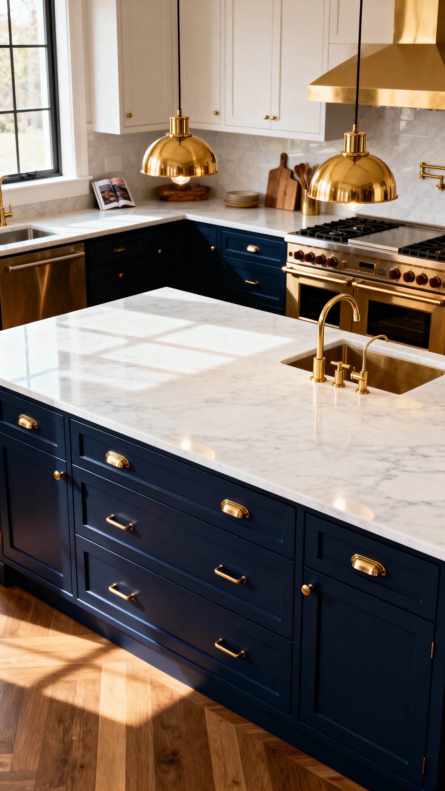 bold color contrasts focal point