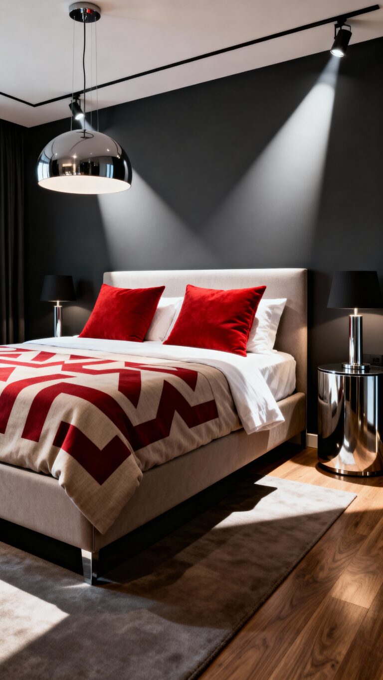 bold contrast bedroom ideas