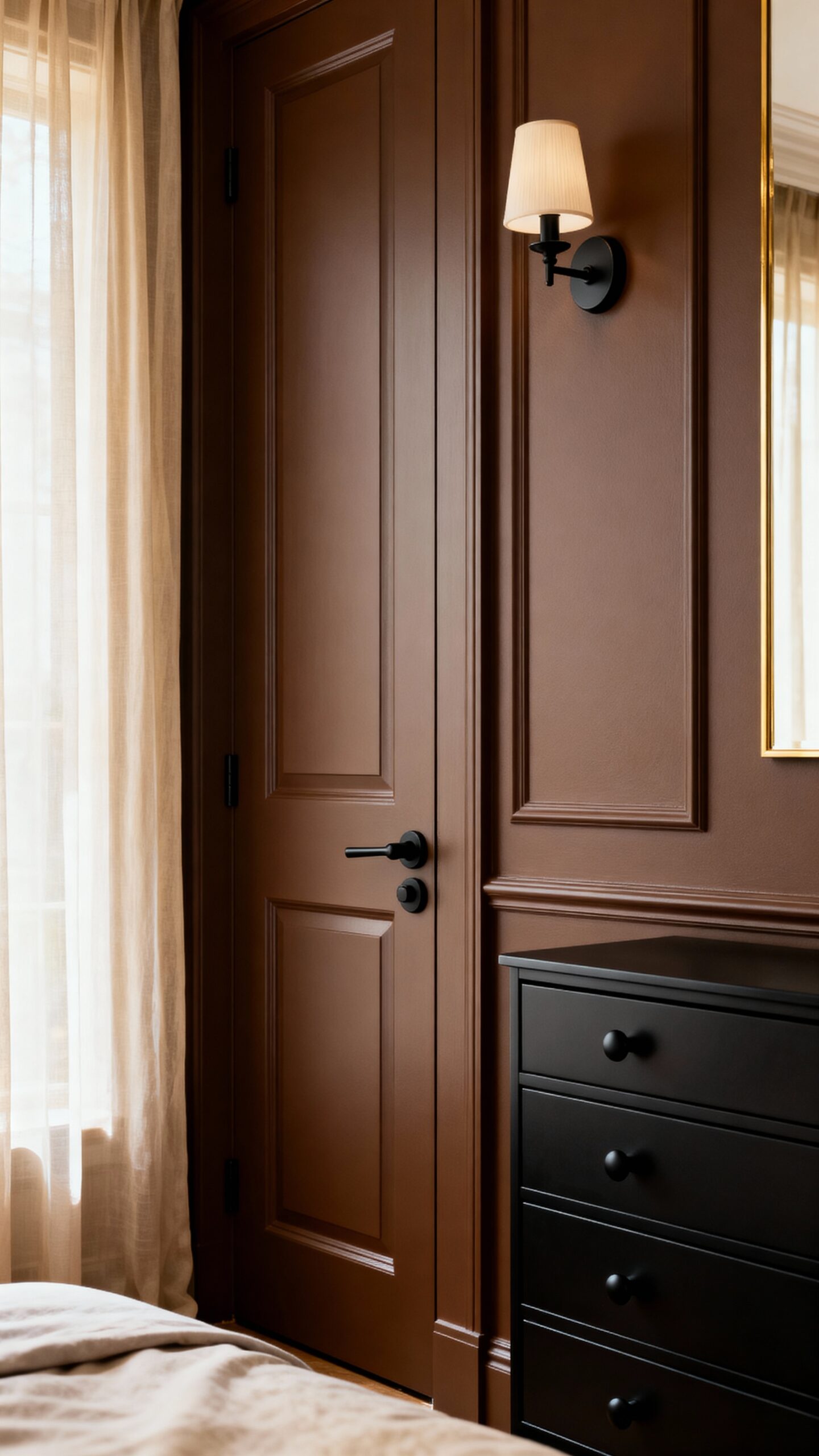 bold cozy sophisticated bedroom