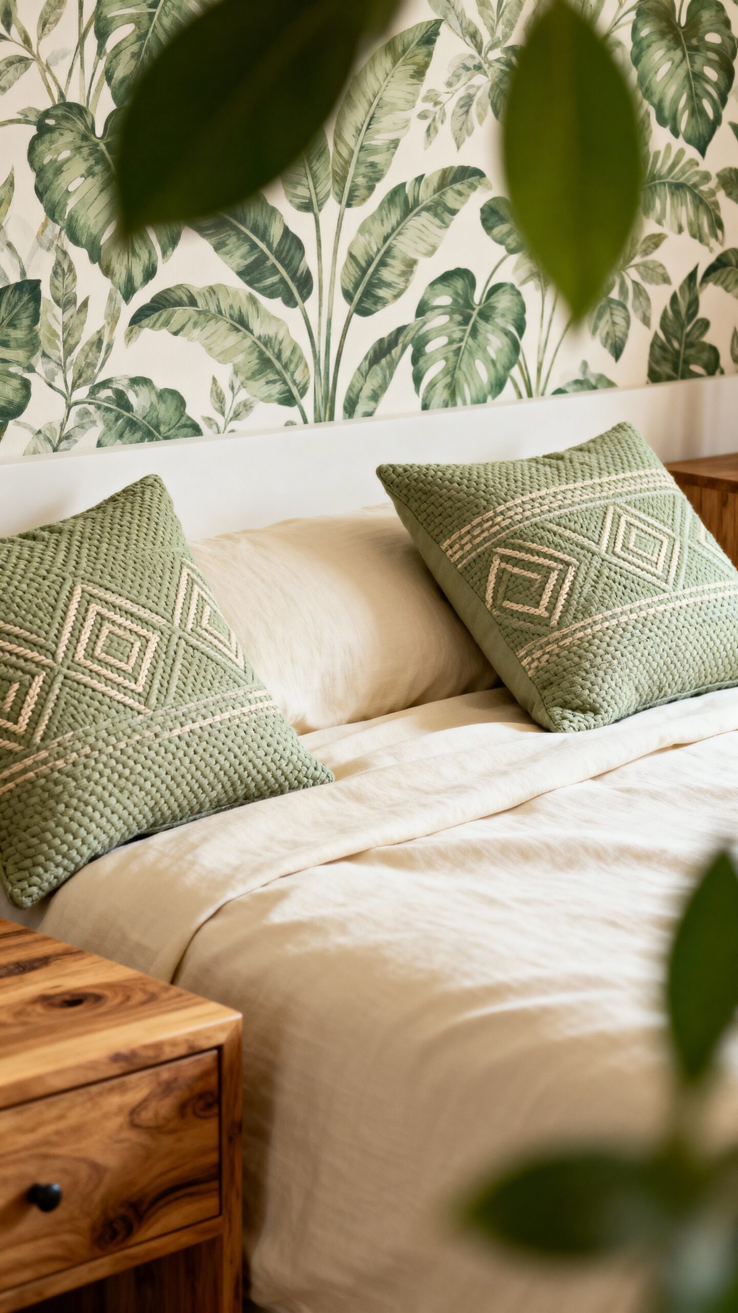 botanical retreat with neutral accents