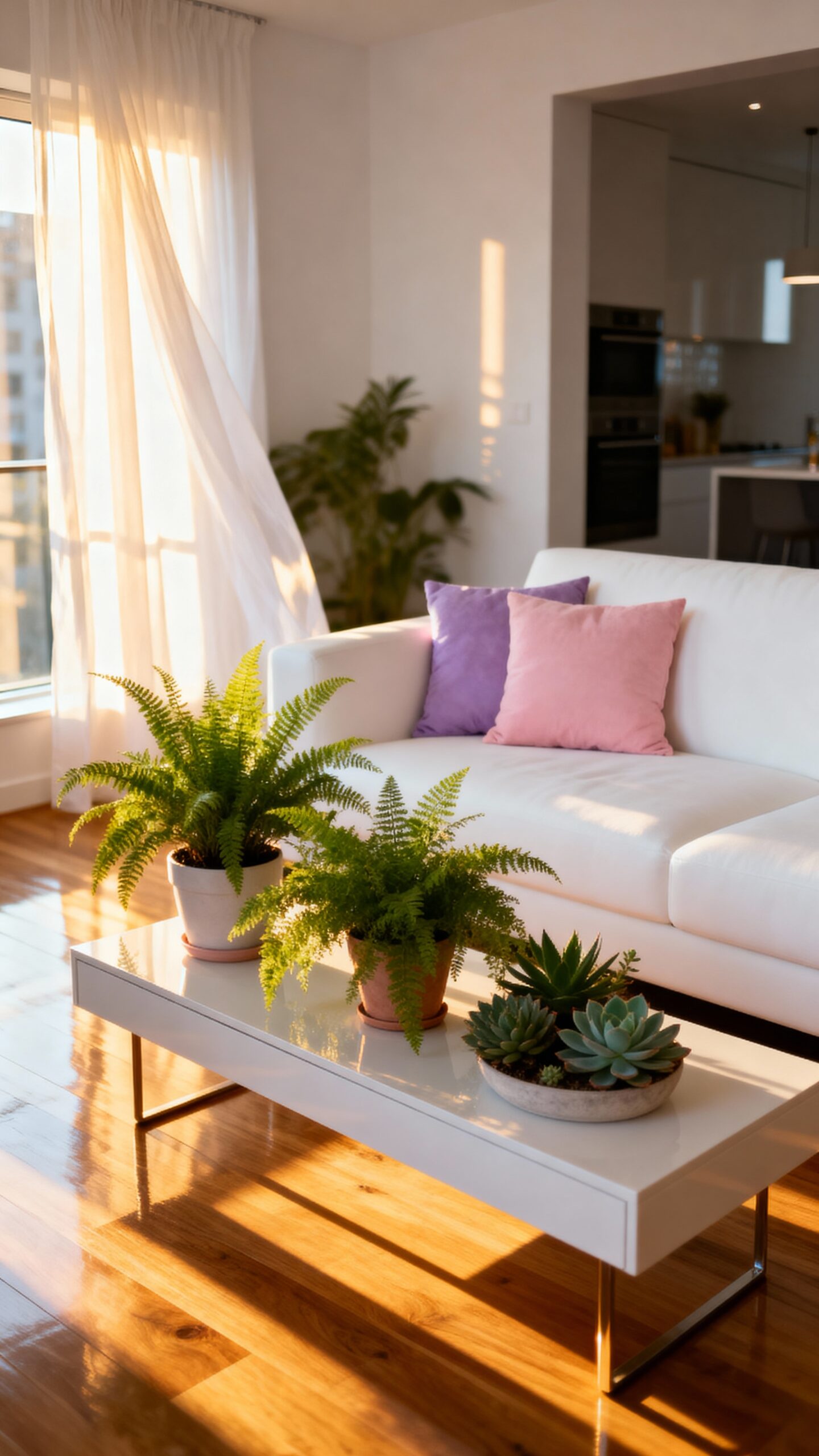 bright airy spring inspired apartment decor