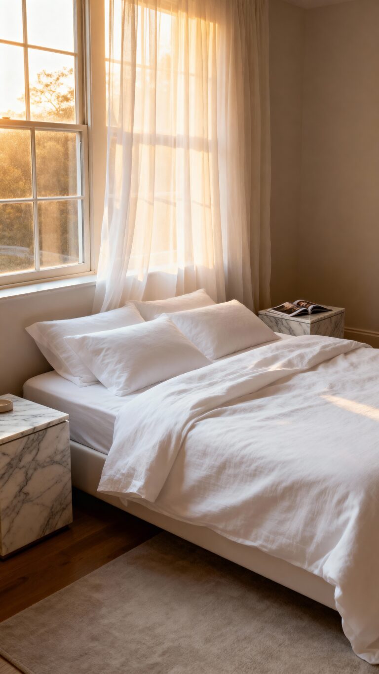 bright luxurious all white bedrooms