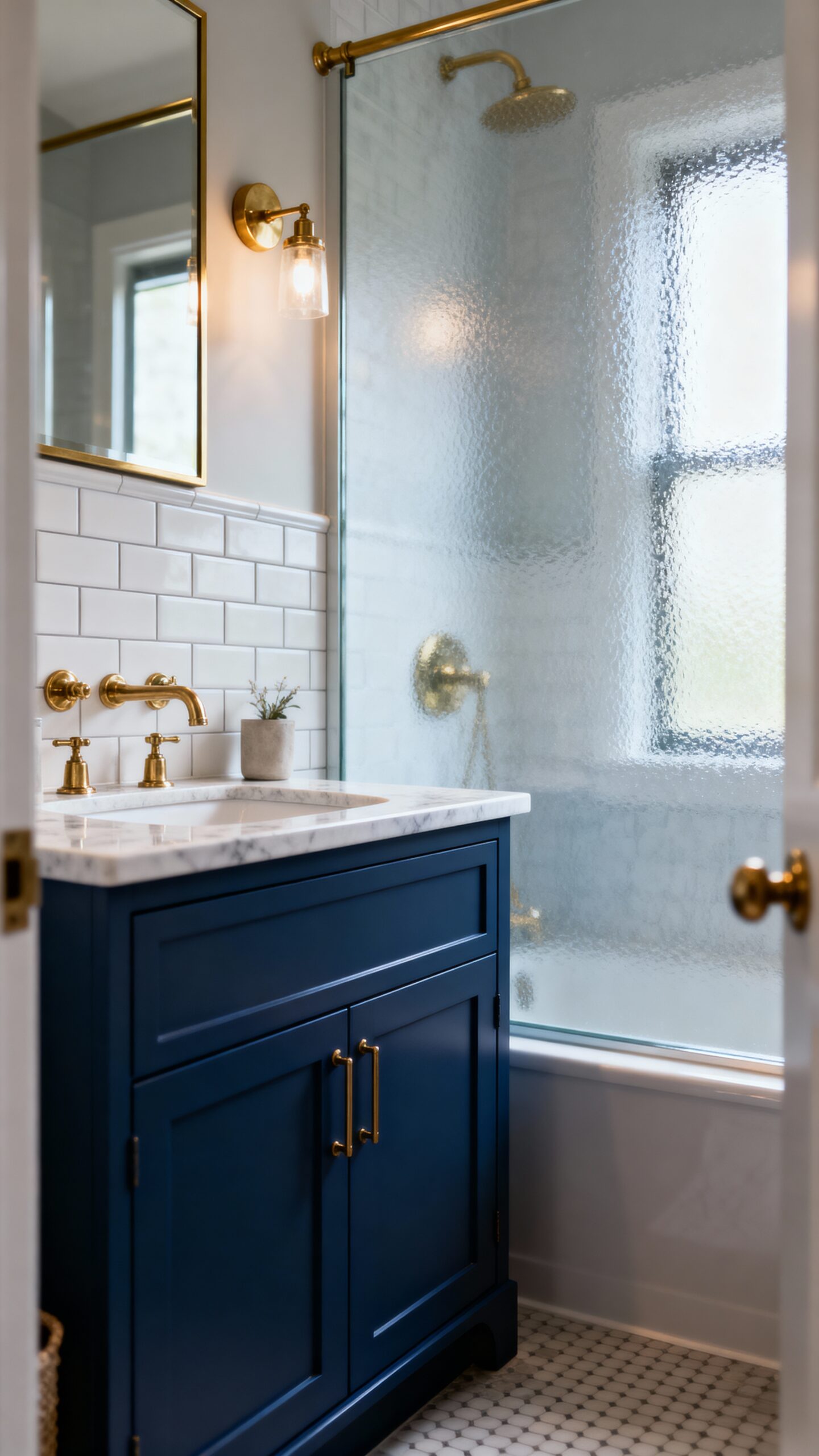 calming blue bathroom refresh ideas