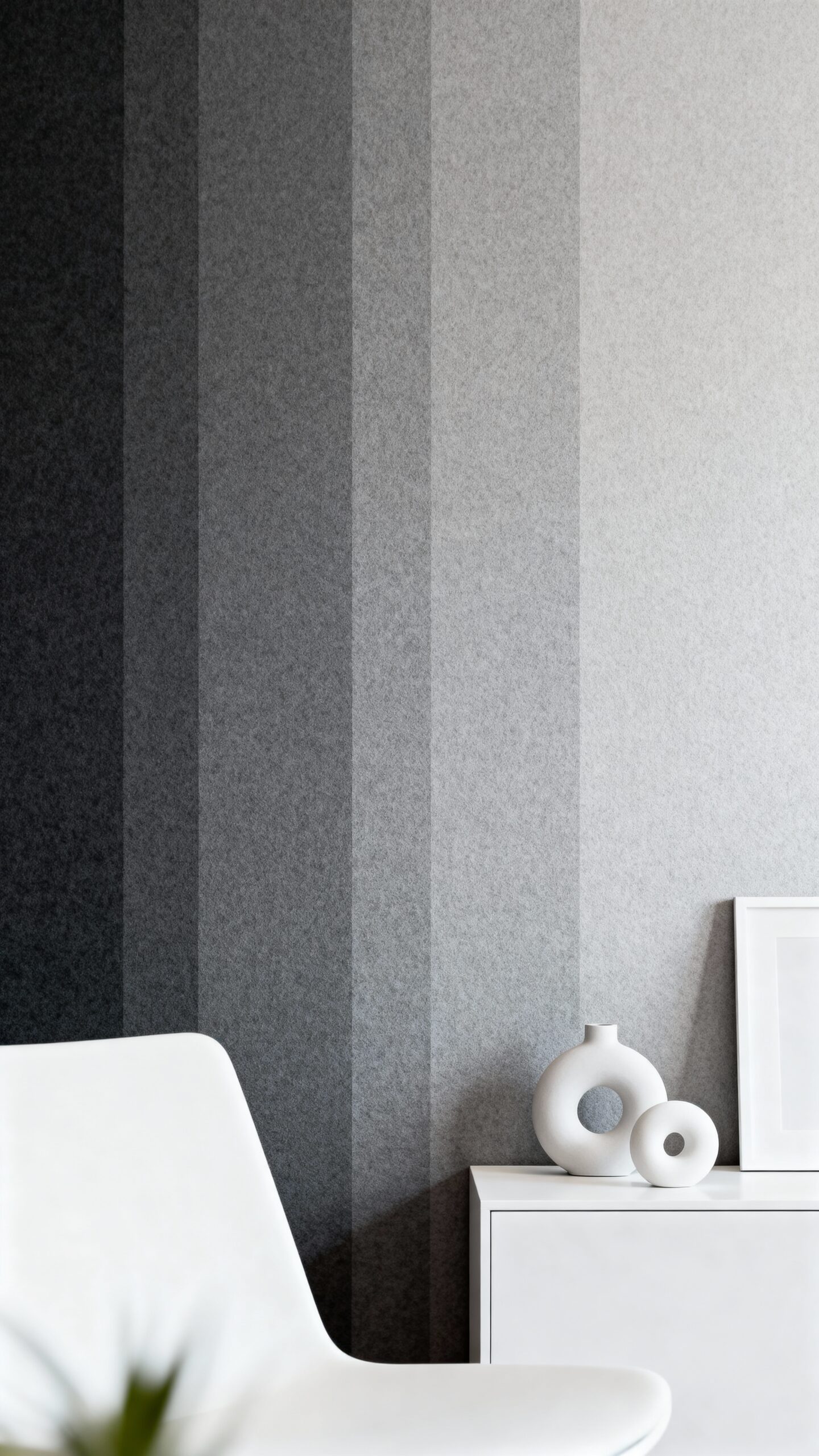 calming gradient grey ombre wall