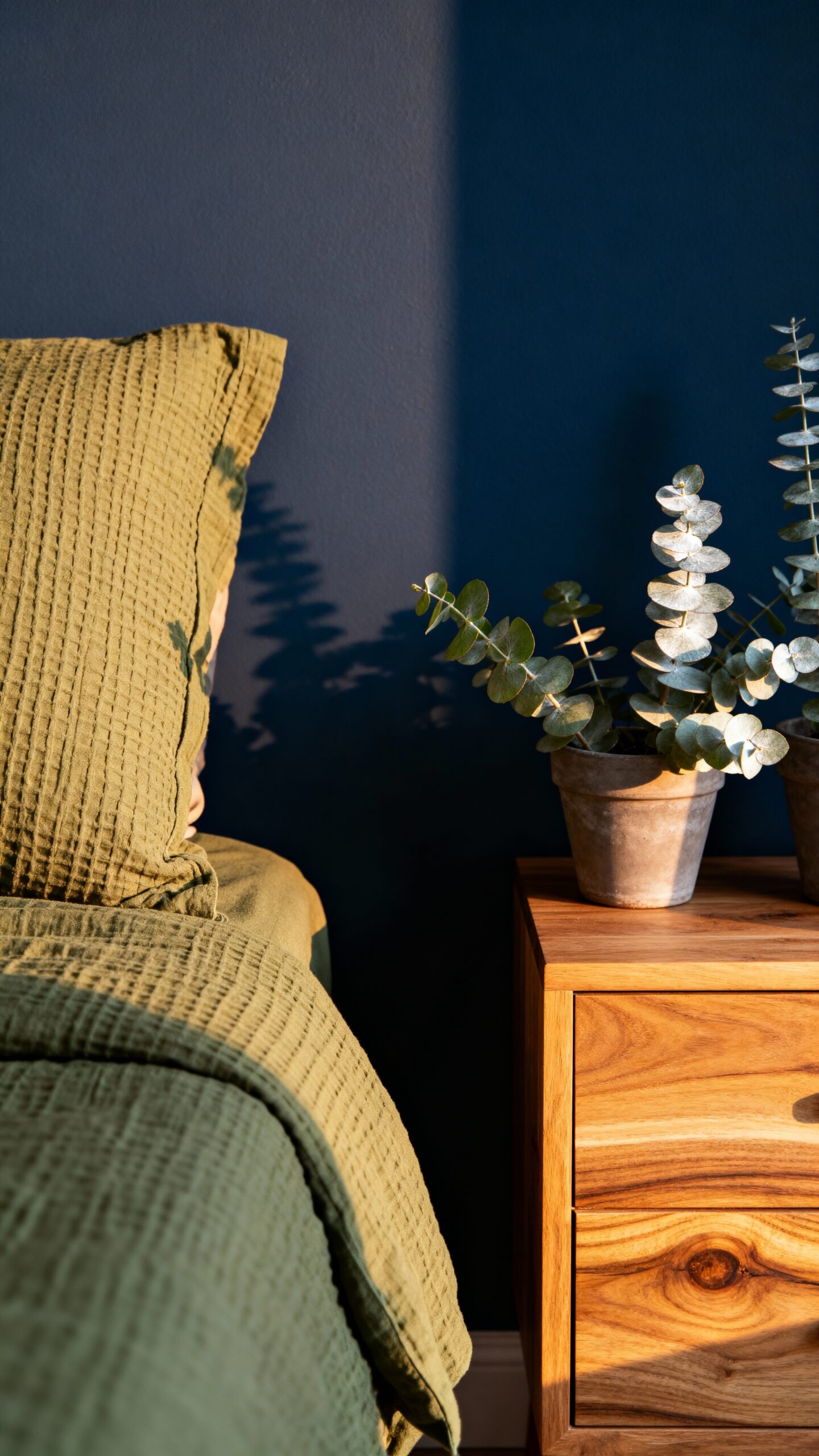 calming grounded refined natural bedroom decor