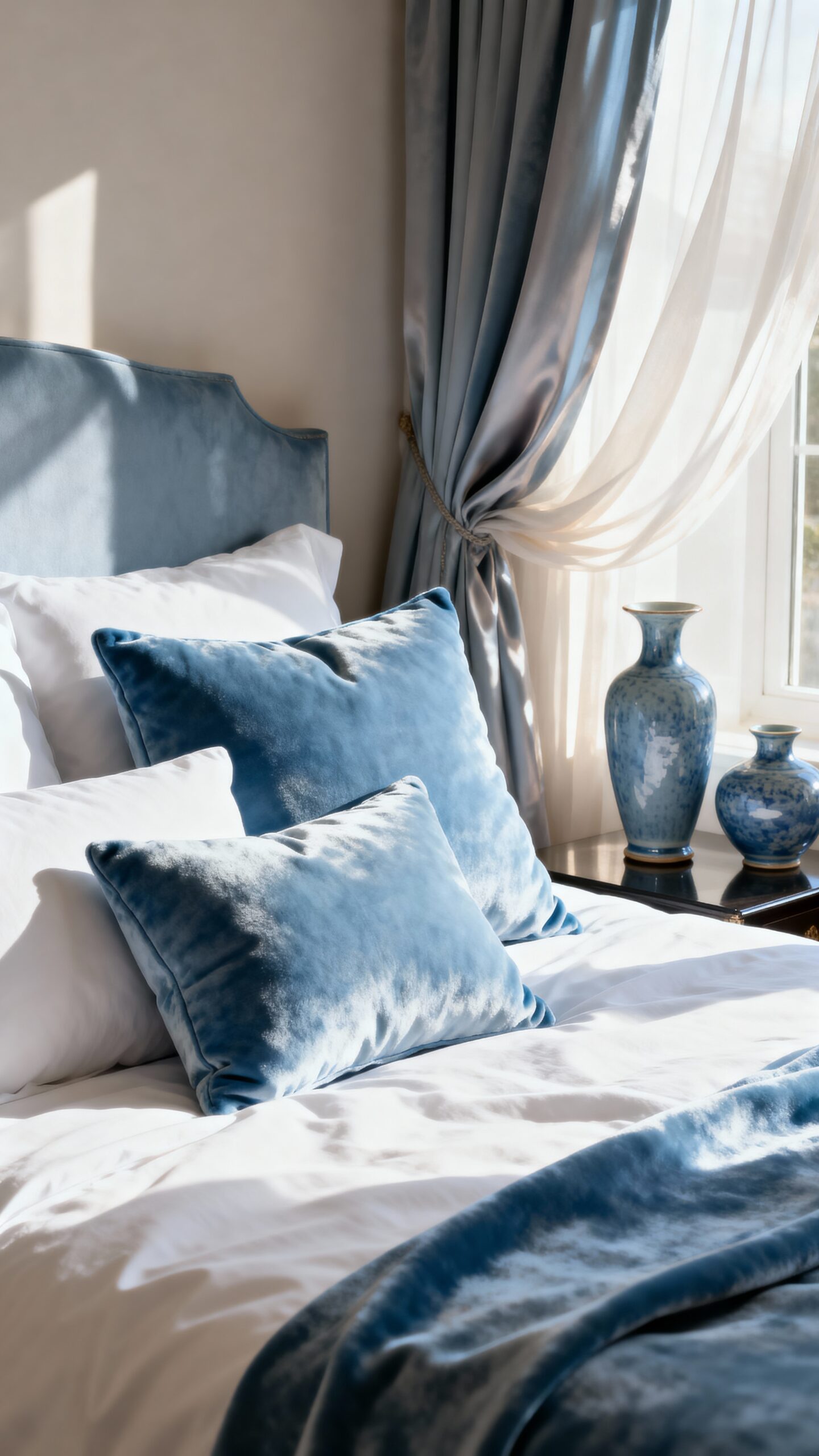 calming light blue home decor accessories
