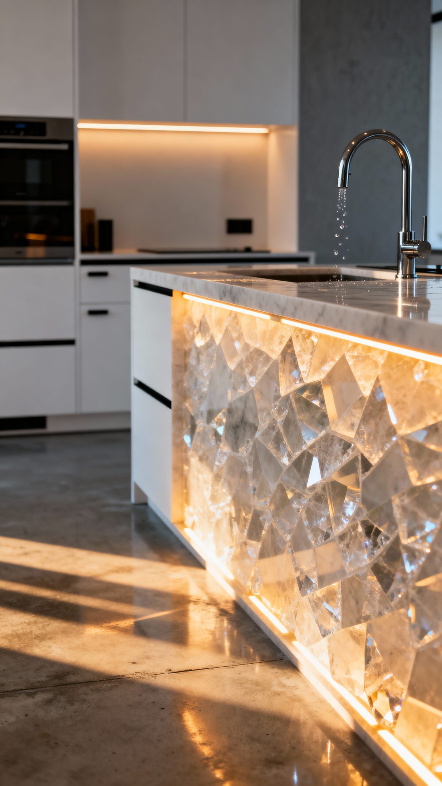 captivating customizable luminescent kitchen counters