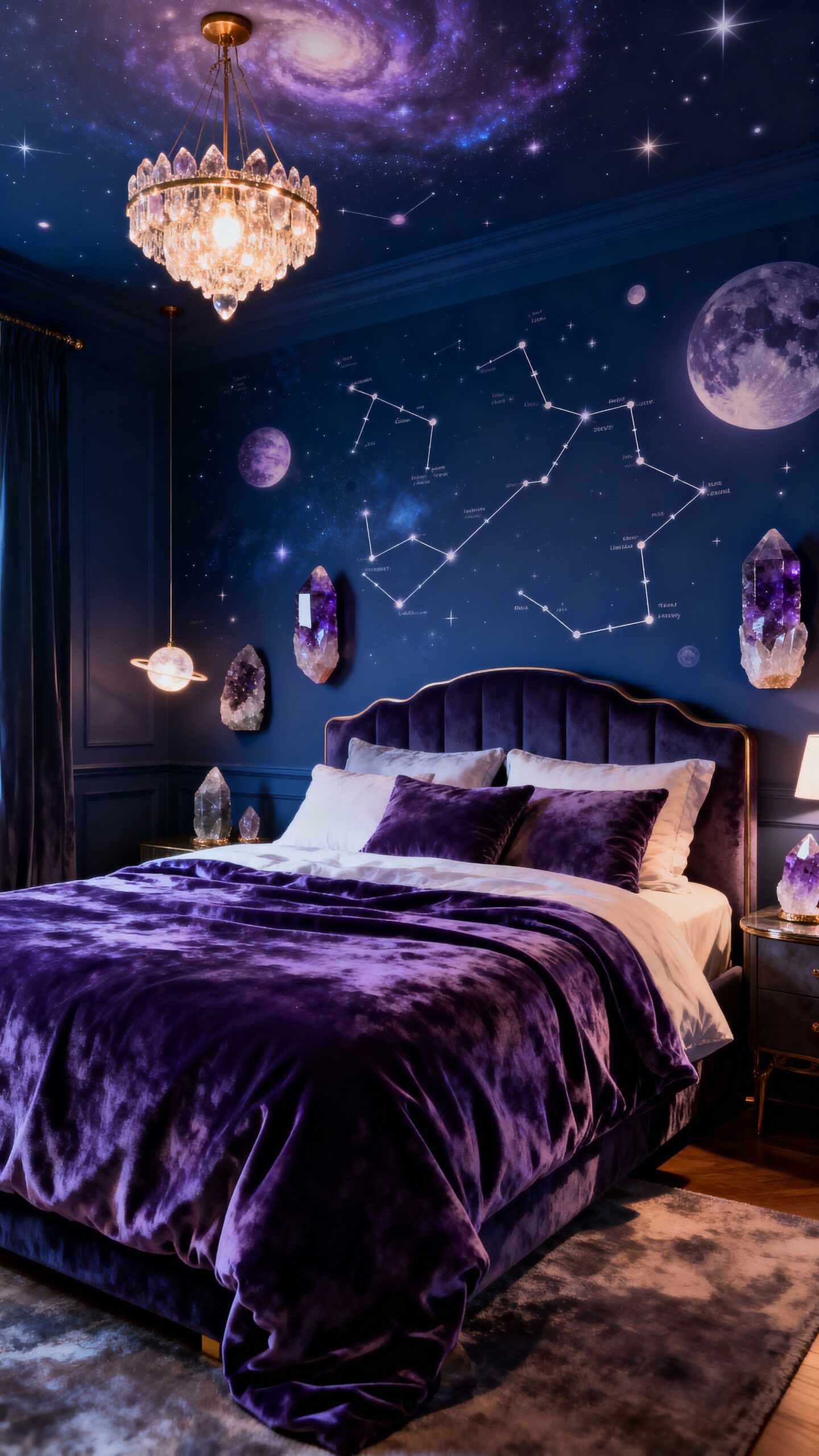 celestial moody amethyst sophisticated