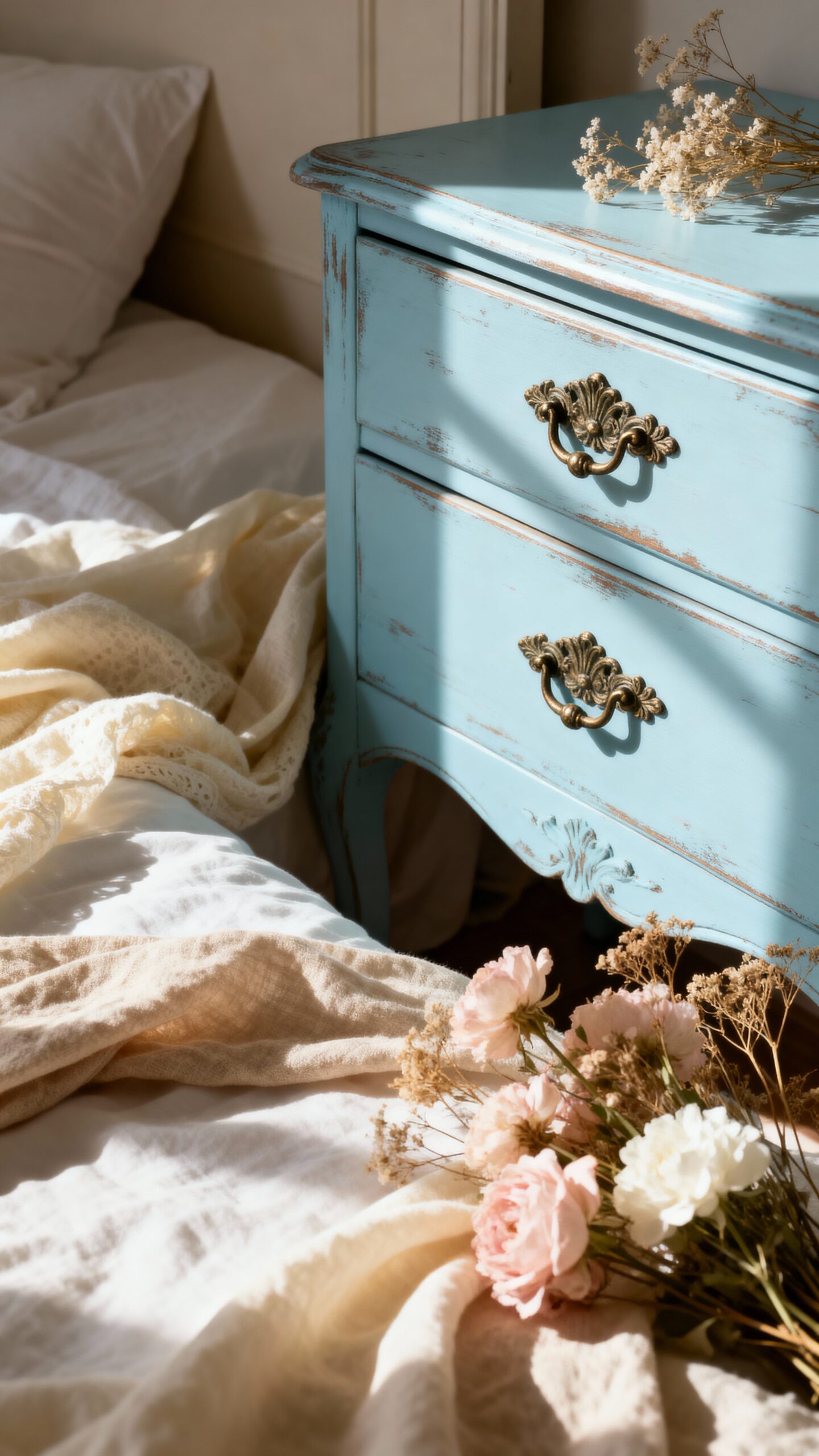 charming vintage light blue furniture
