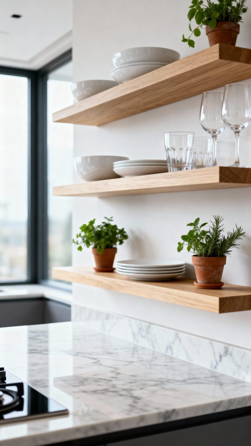 12 Chic Open Kitchen Shelving Ideas to Elevate Your Space
