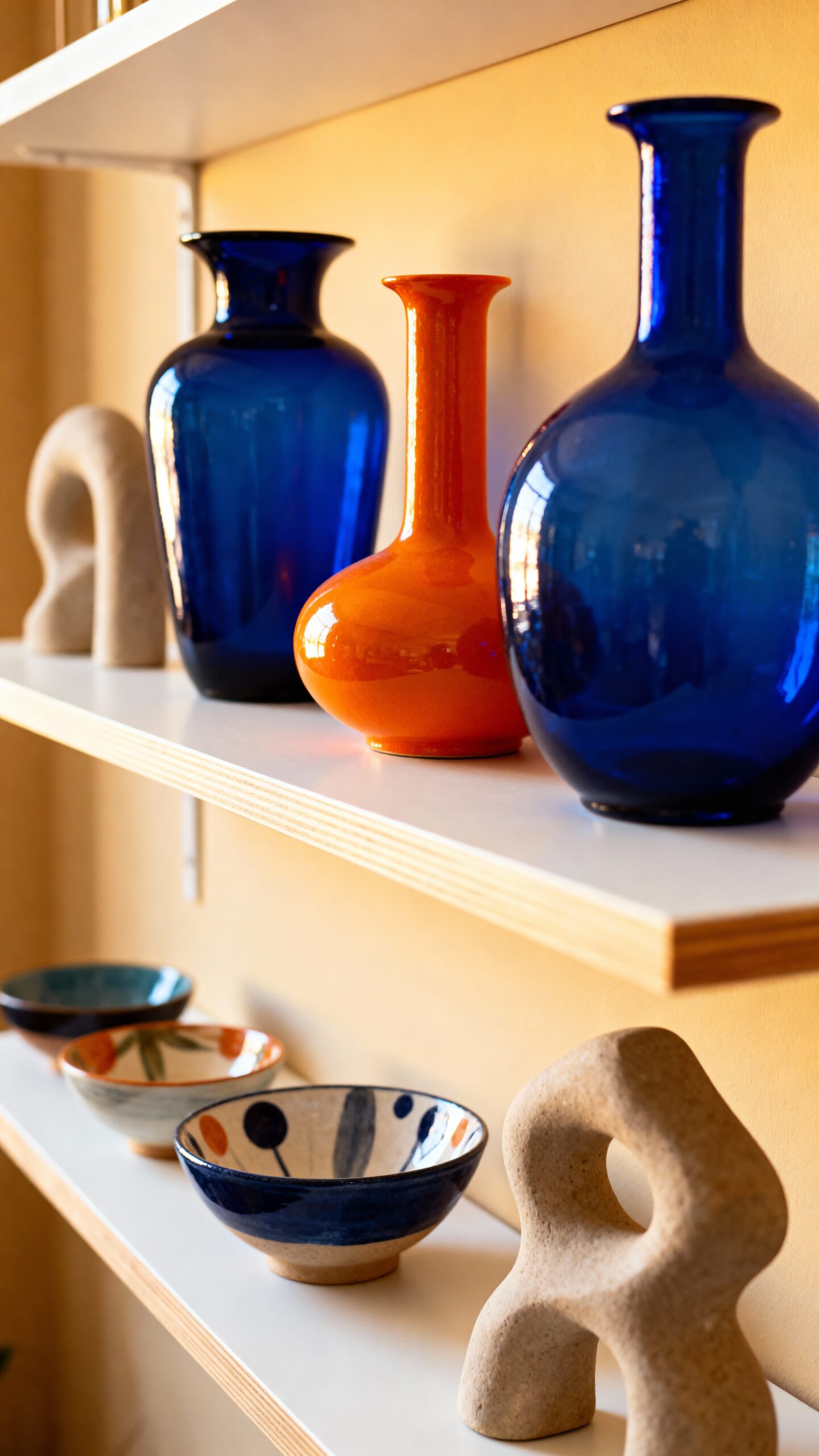 cohesive color themed decorative accessories