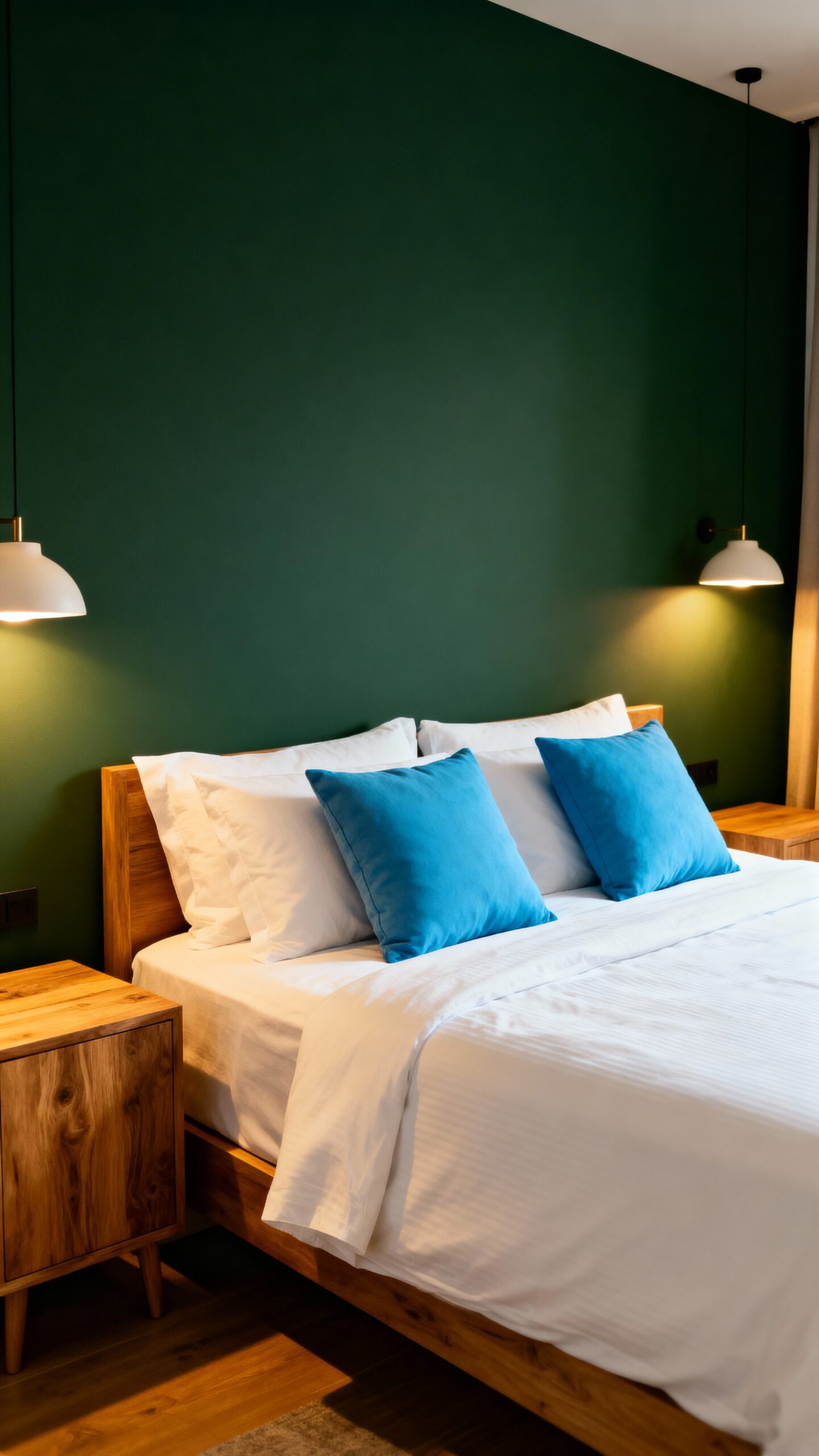 cozy forest green bedroom retreat