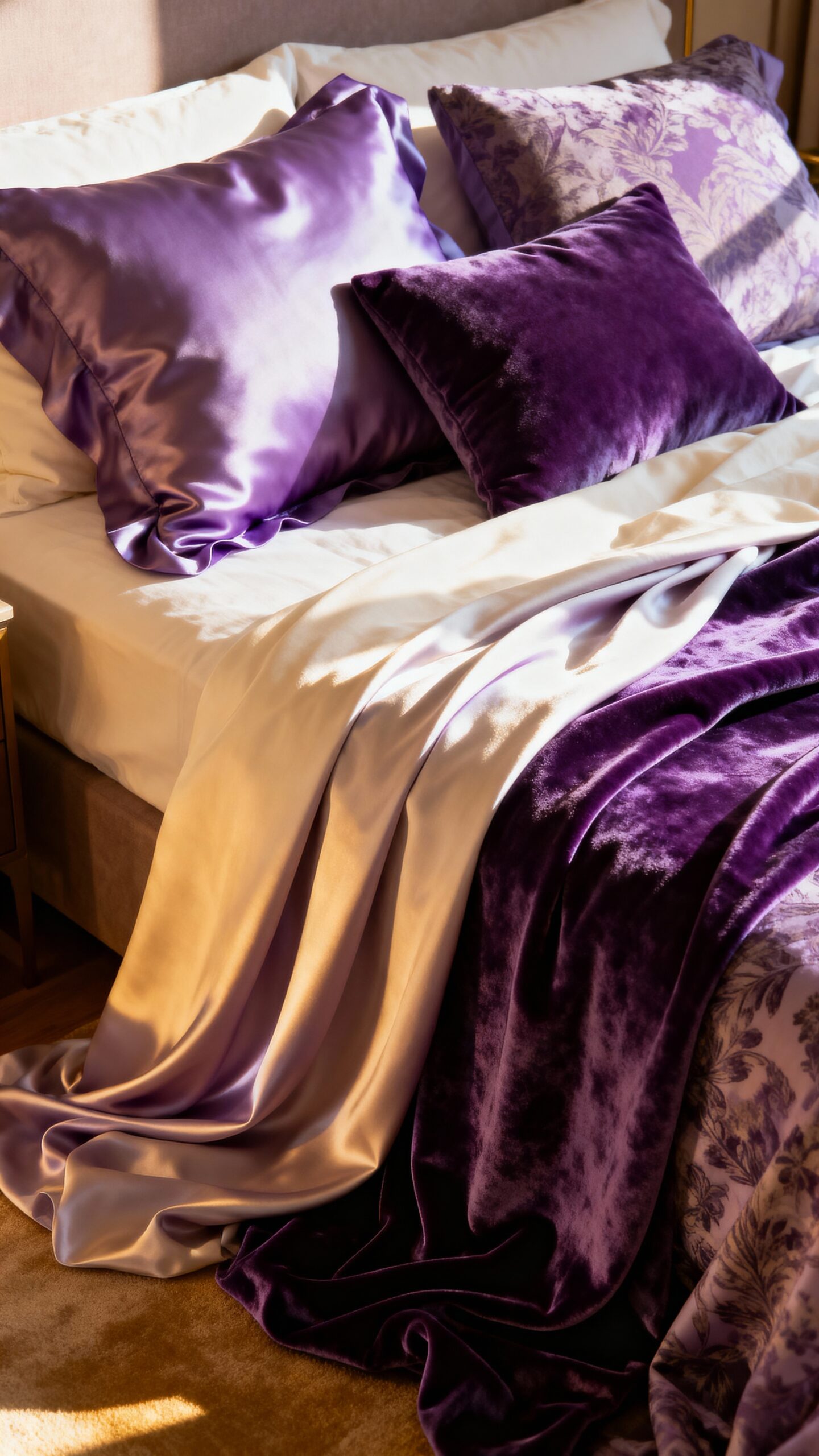 cozy layered lavender sophisticated