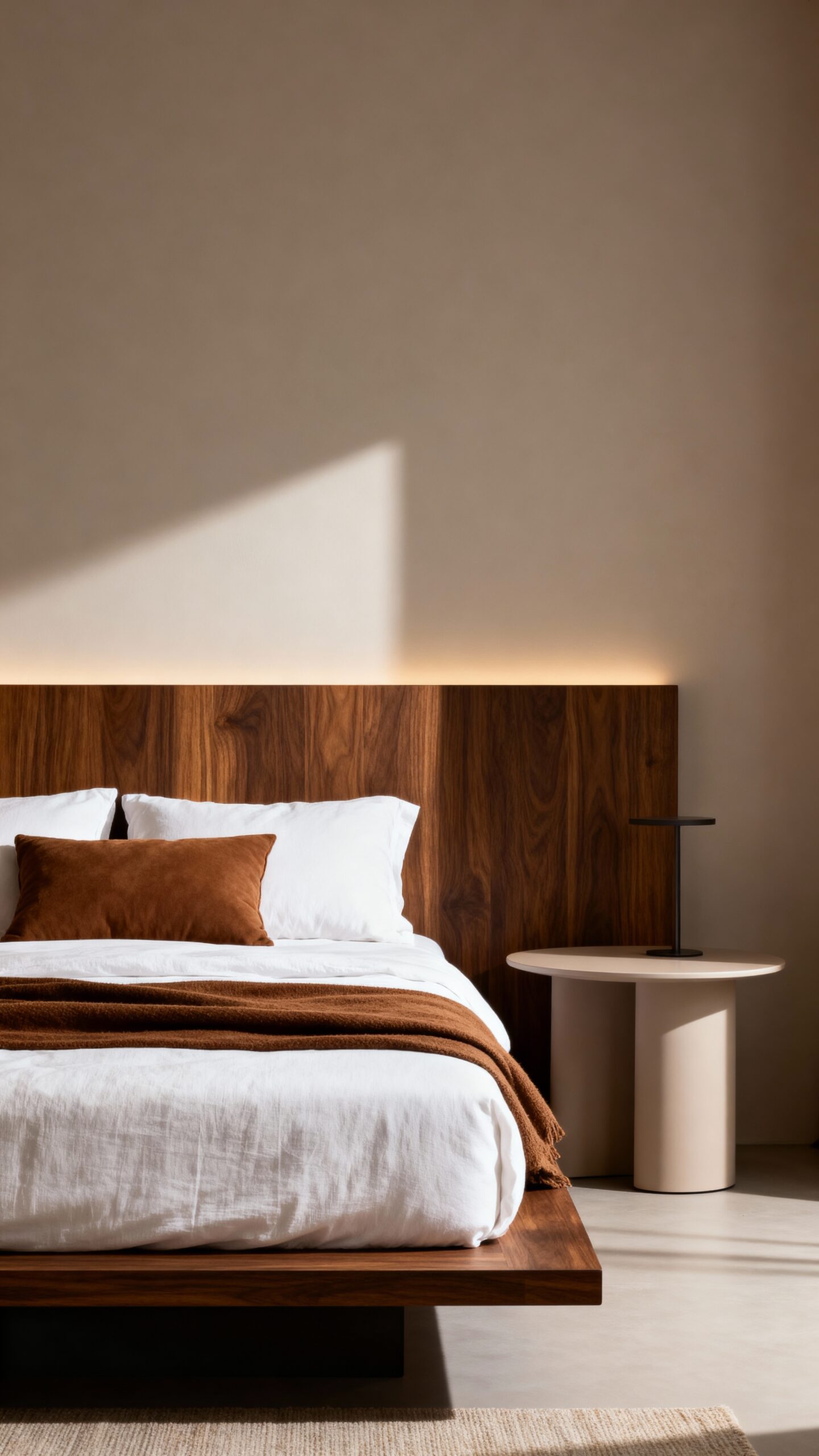 cozy modern layered contemporary platform bed