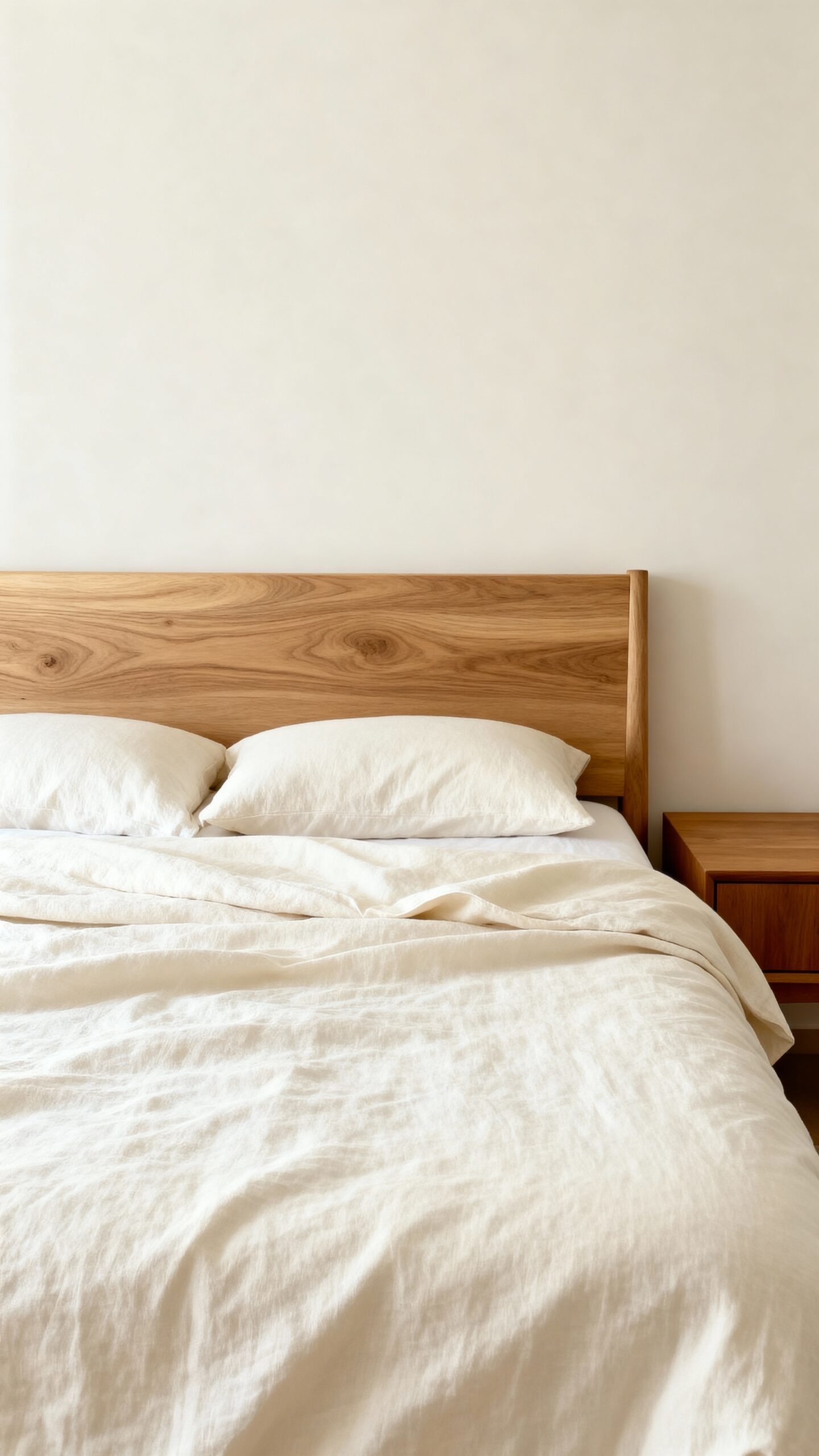cozy natural wood bedroom sanctuary