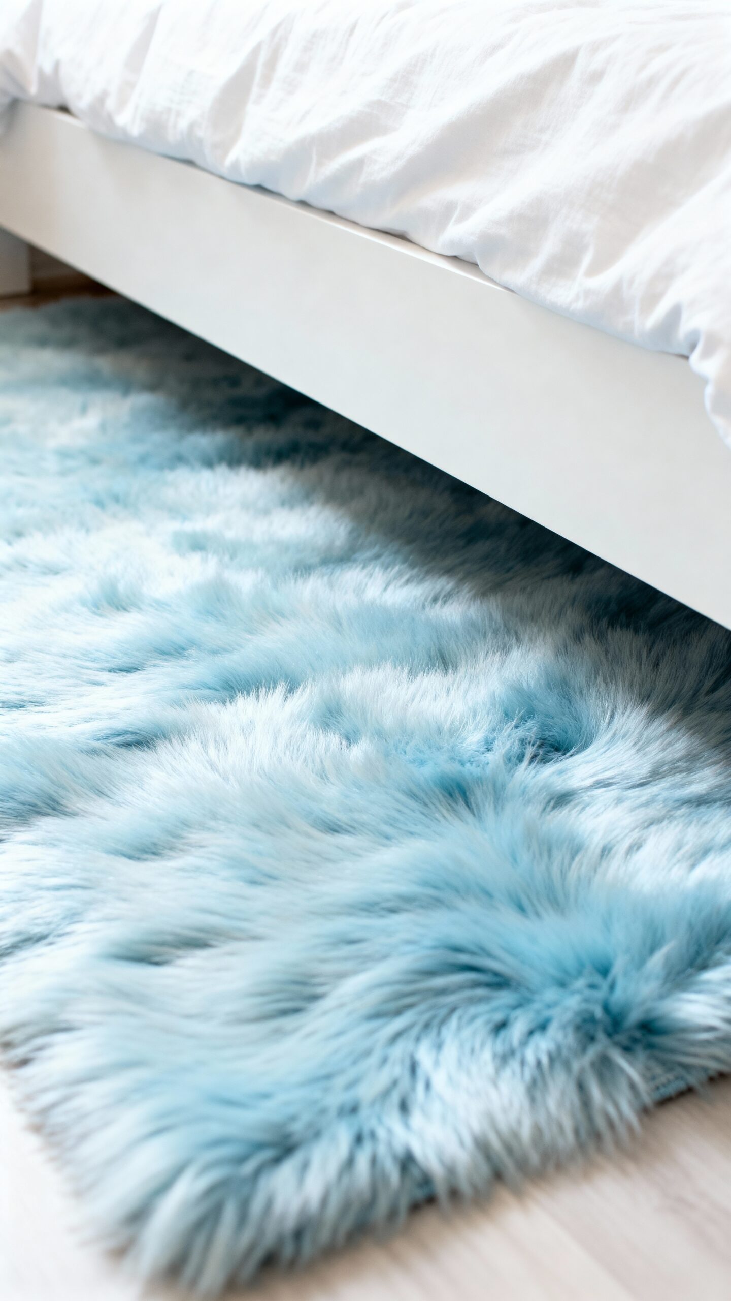 cozy plush blue area rug