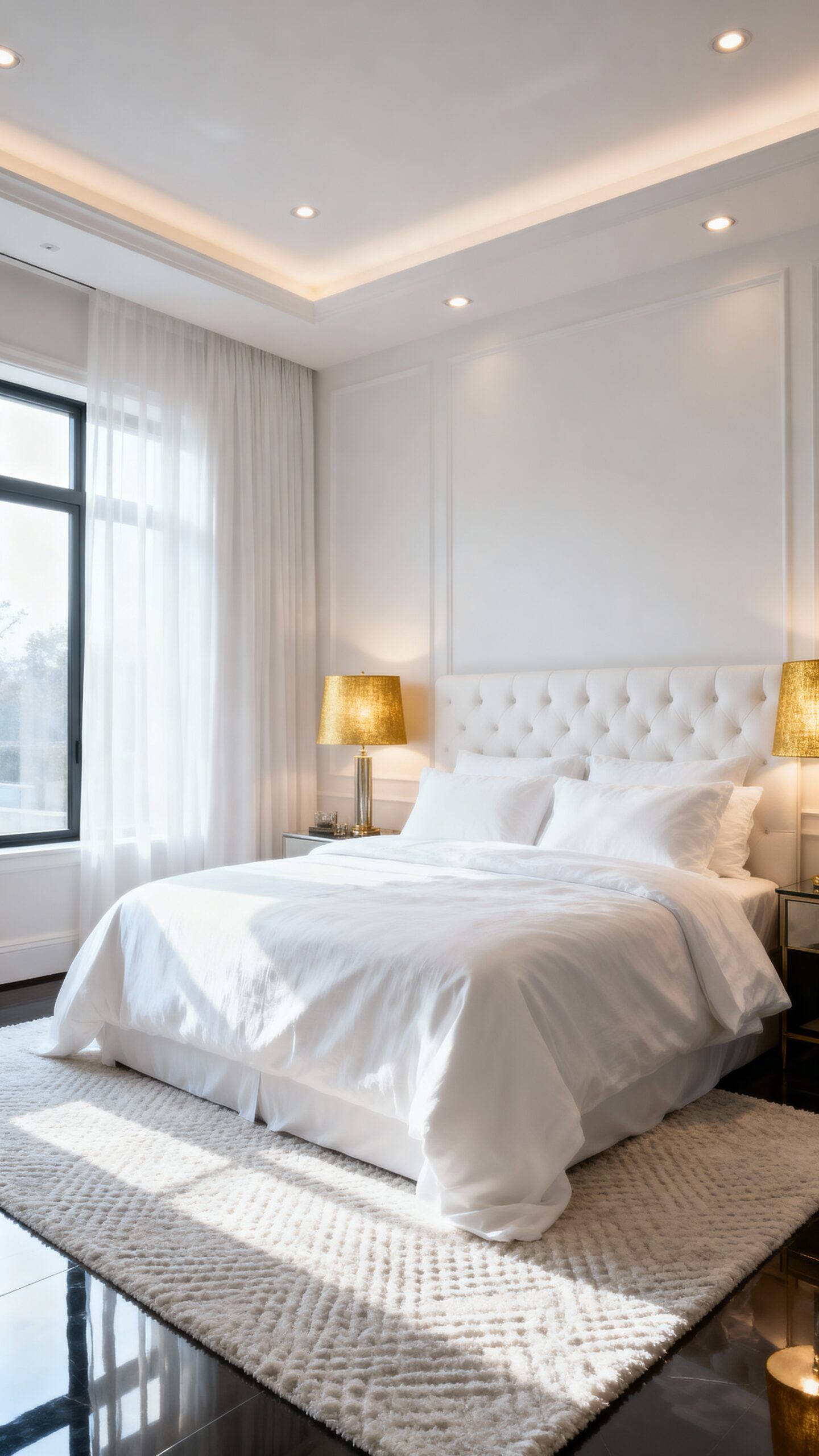 cozy warm ambient serene bedroom lighting