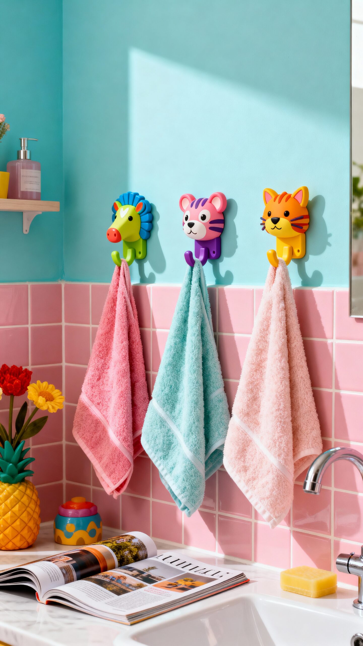 customizable kids bathroom towel accessories