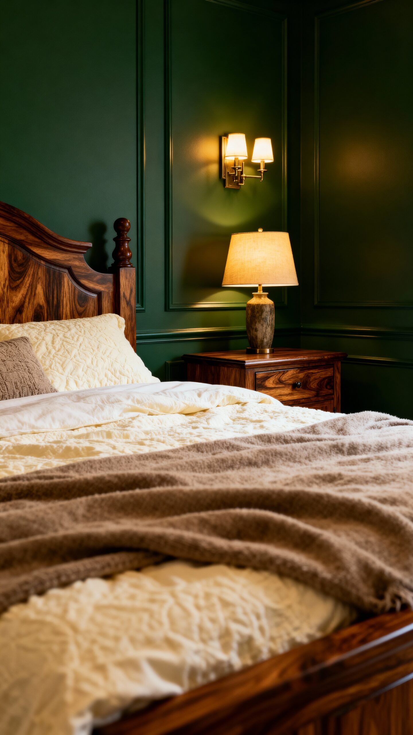 earthy cozy sophisticated bedroom retreat