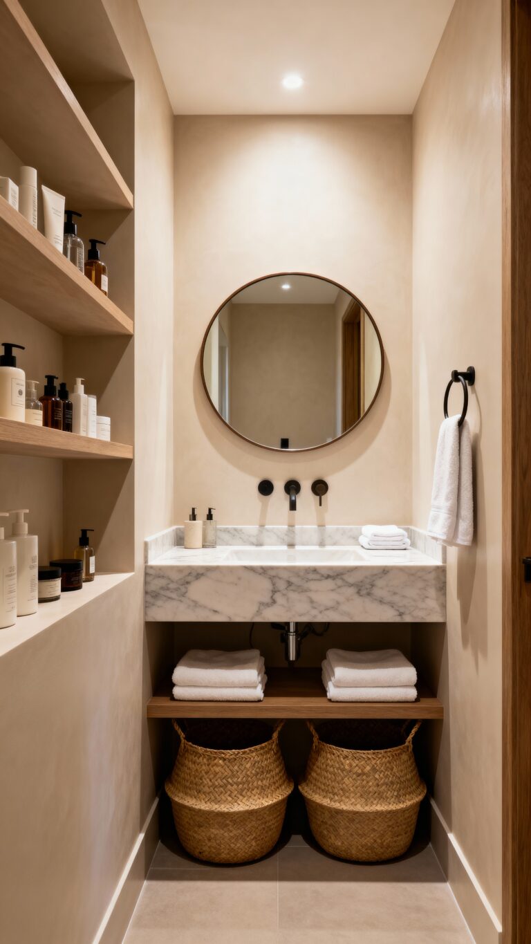 efficient space saving bathroom storage solutions