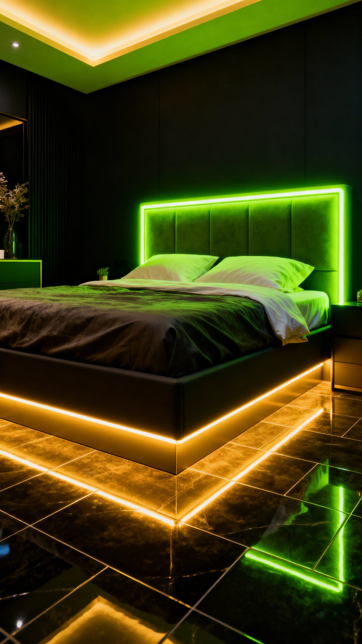 electrifying neon lime green led sanctuary