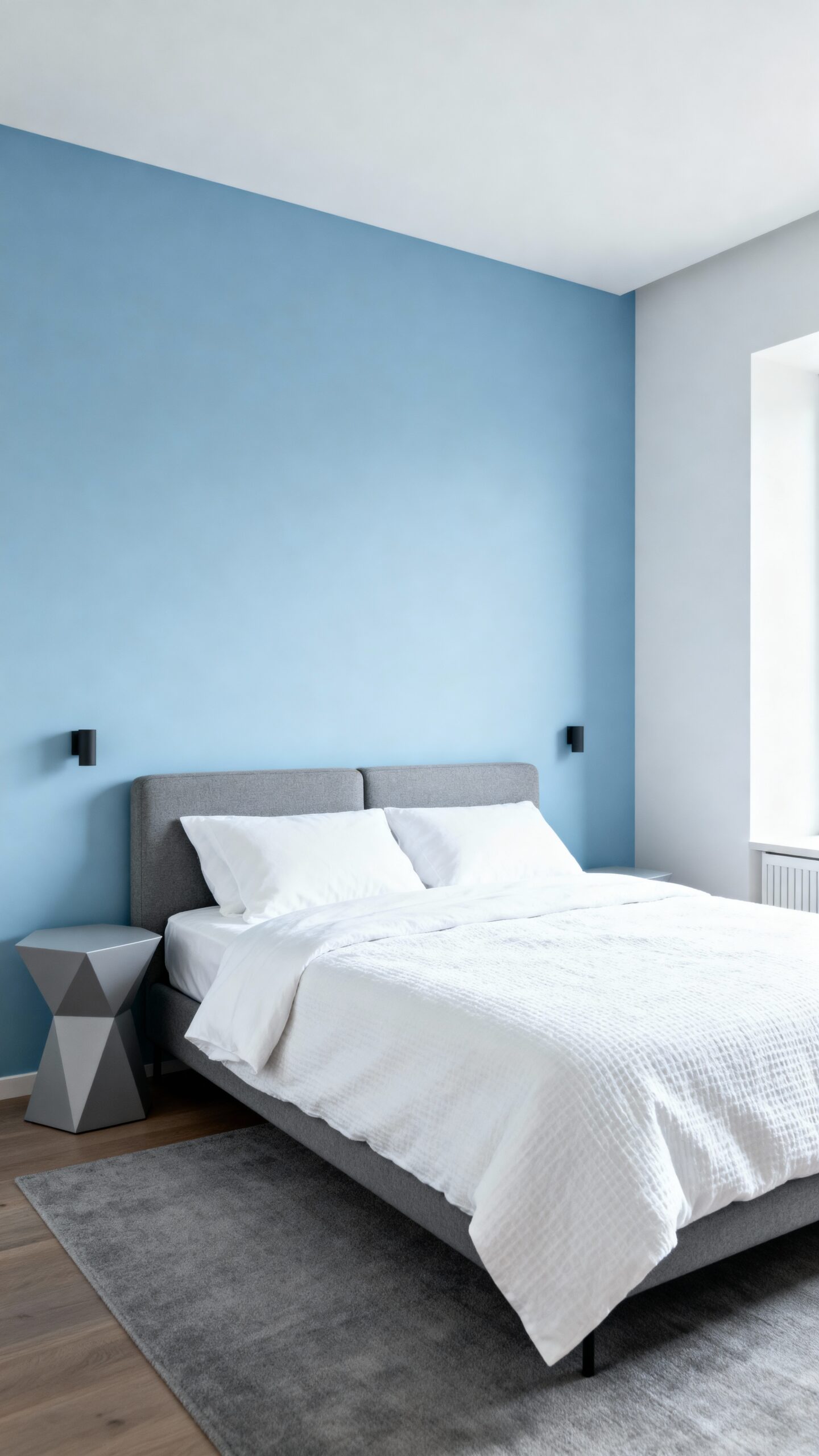 elegant calming modern minimalist bedroom