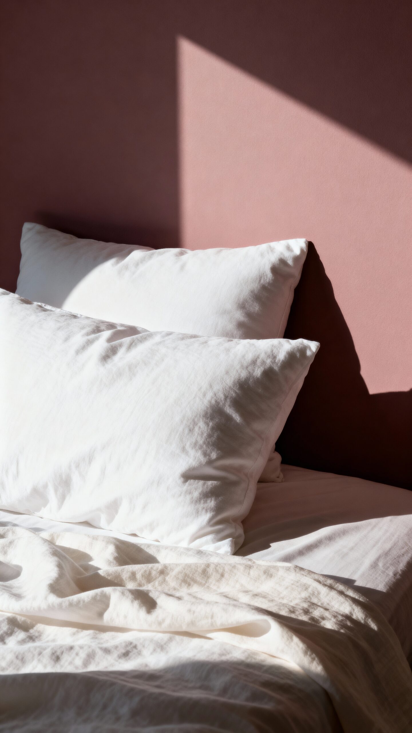 elegant dusty rose accent wall