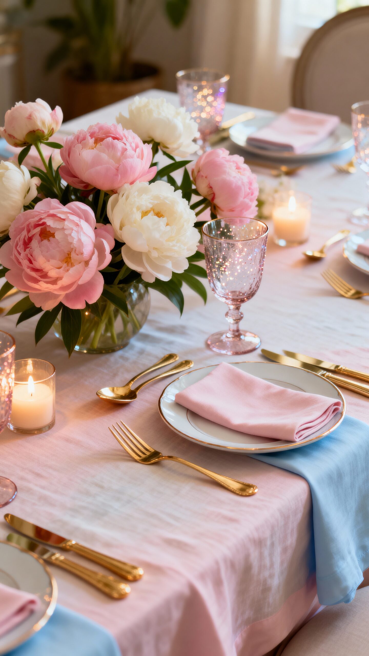 elegant spring dinner party decor