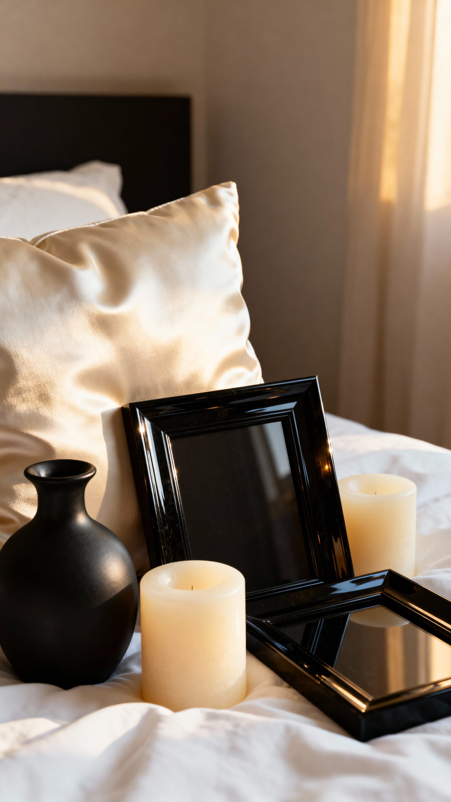 finishing touches for black and cream