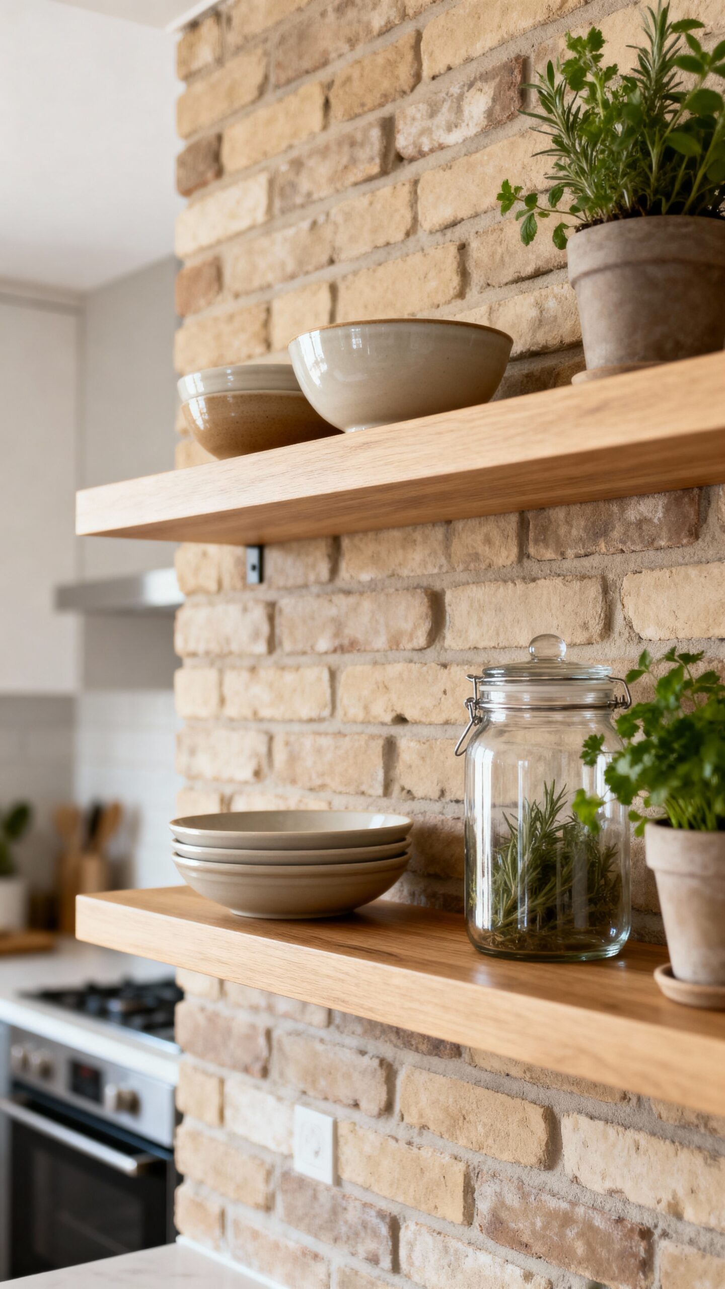 functional display storage for kitchens