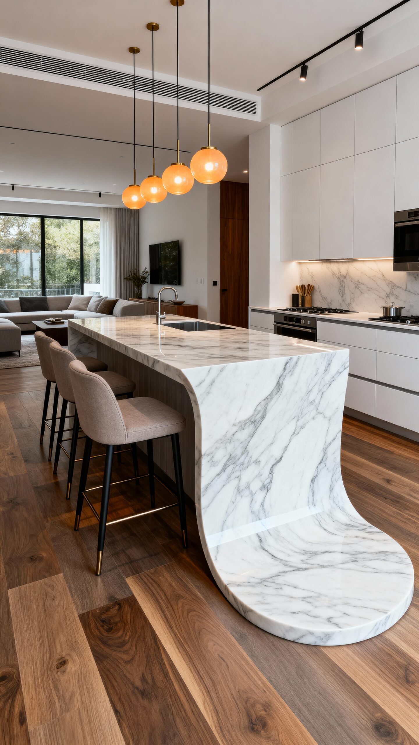 functional open kitchen island ideas