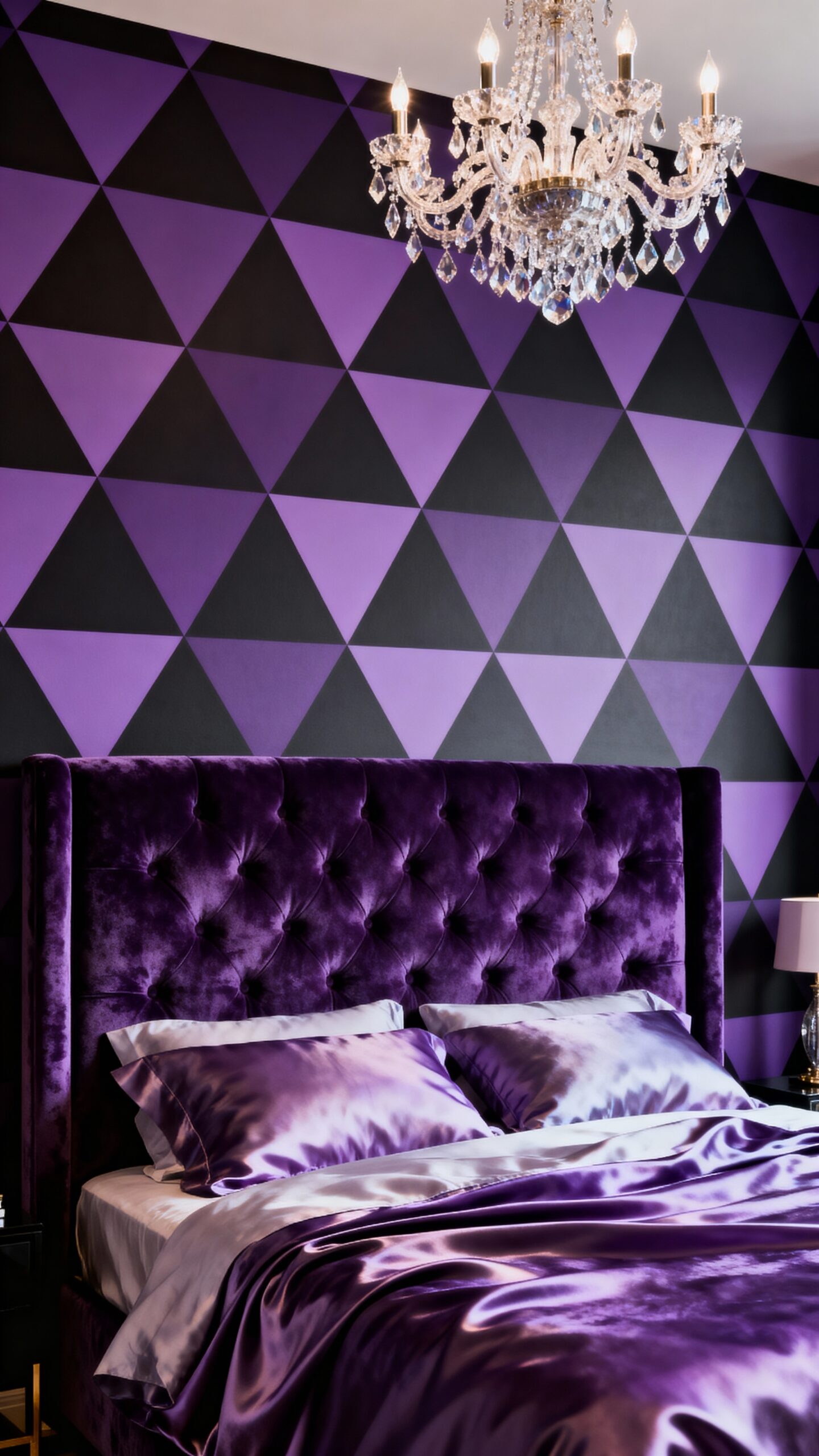 geometric purple black modern