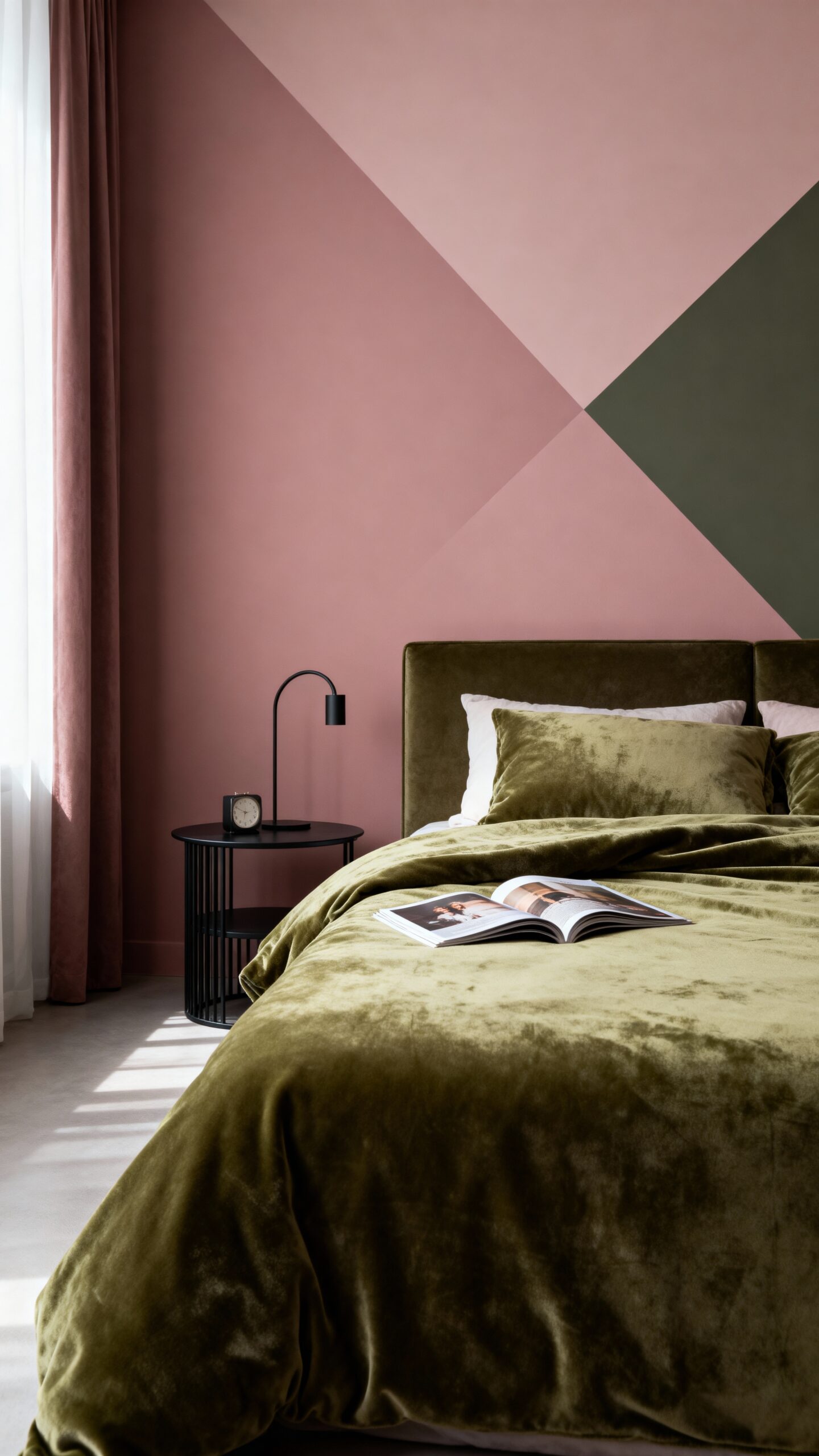 harmonious color blocking defines relaxed space