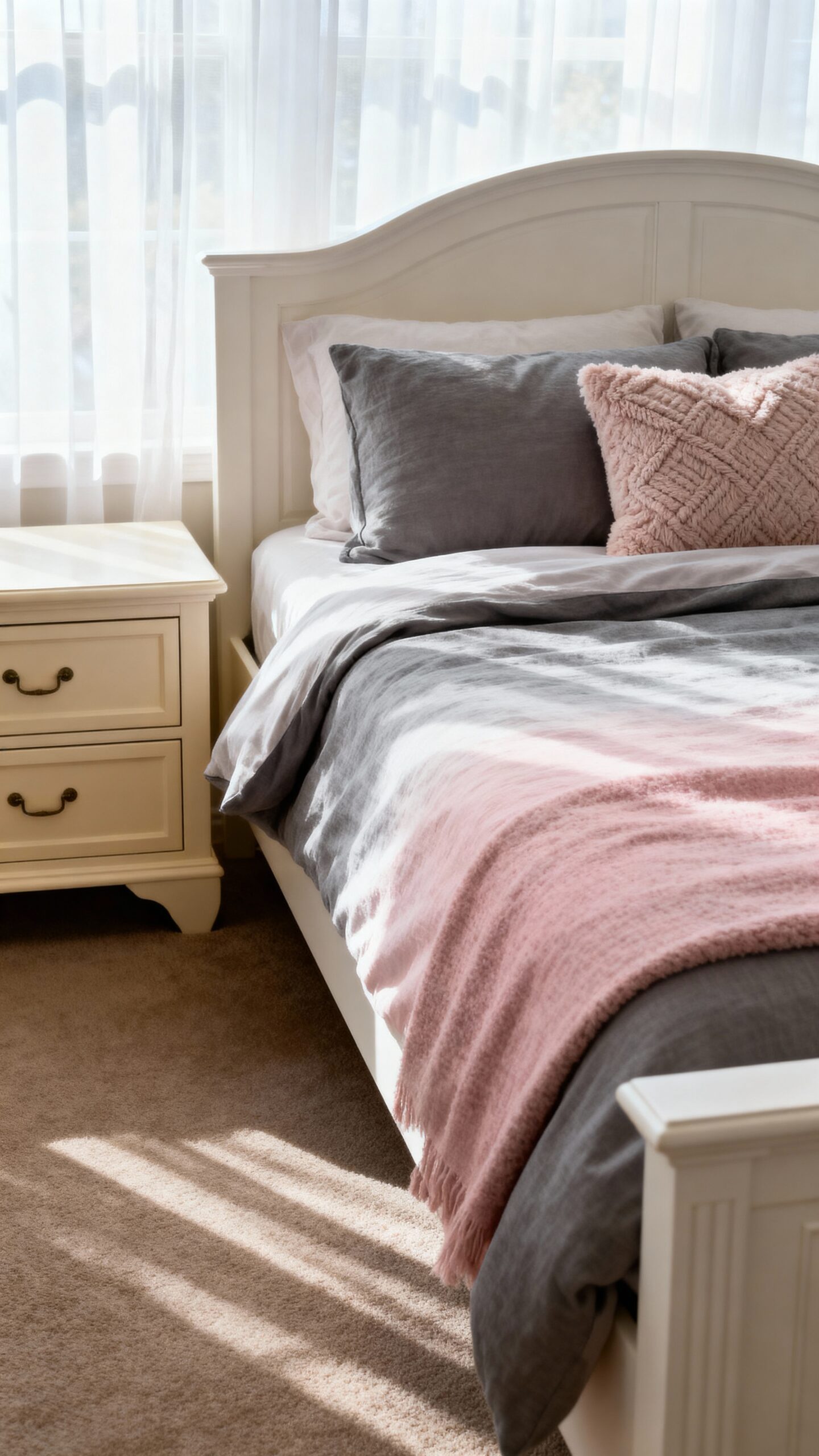 harmonious gradient bedding with neutral furnishings