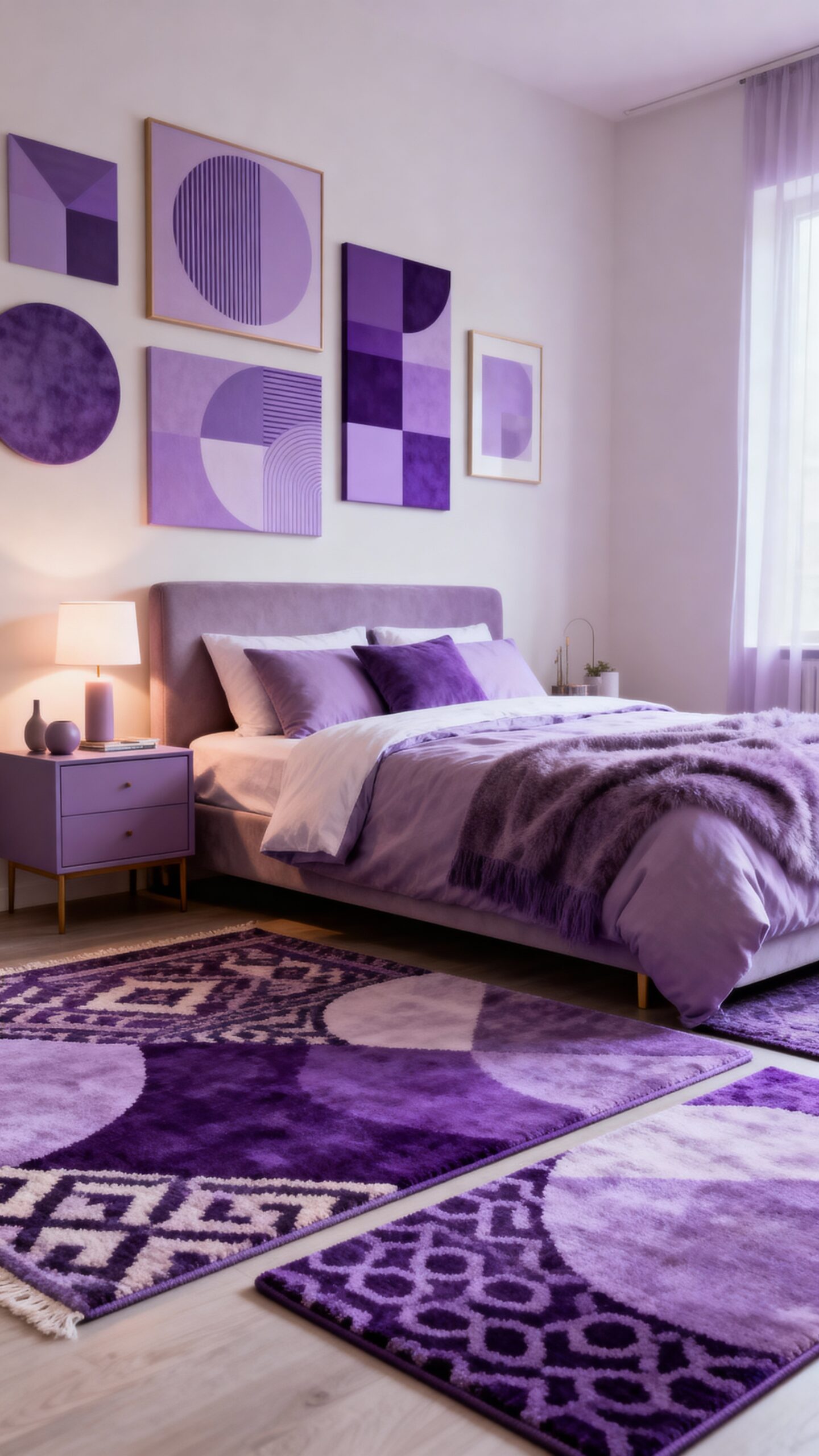 lavender retreat with mixed patterns