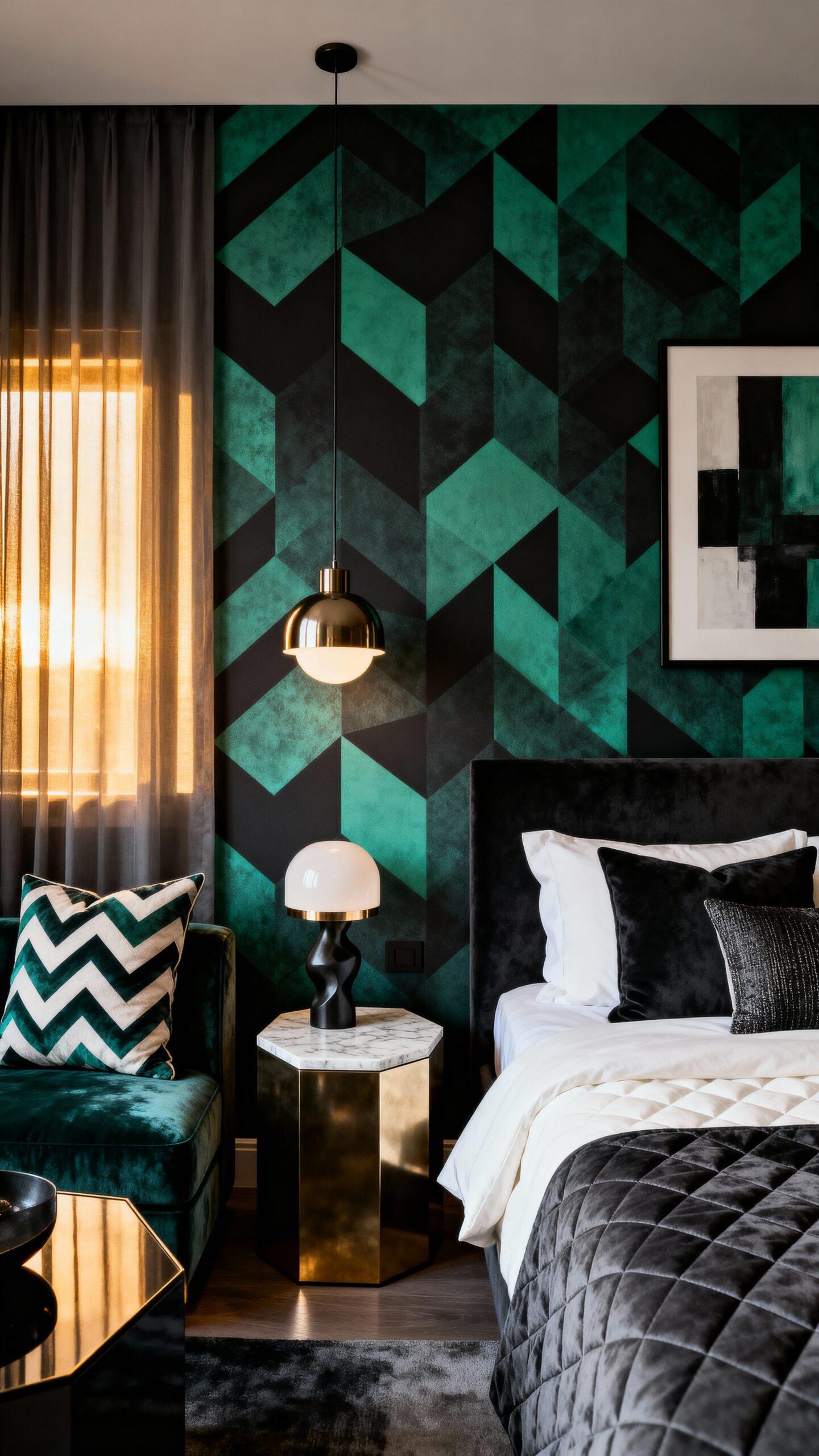 layered geometric pattern harmony