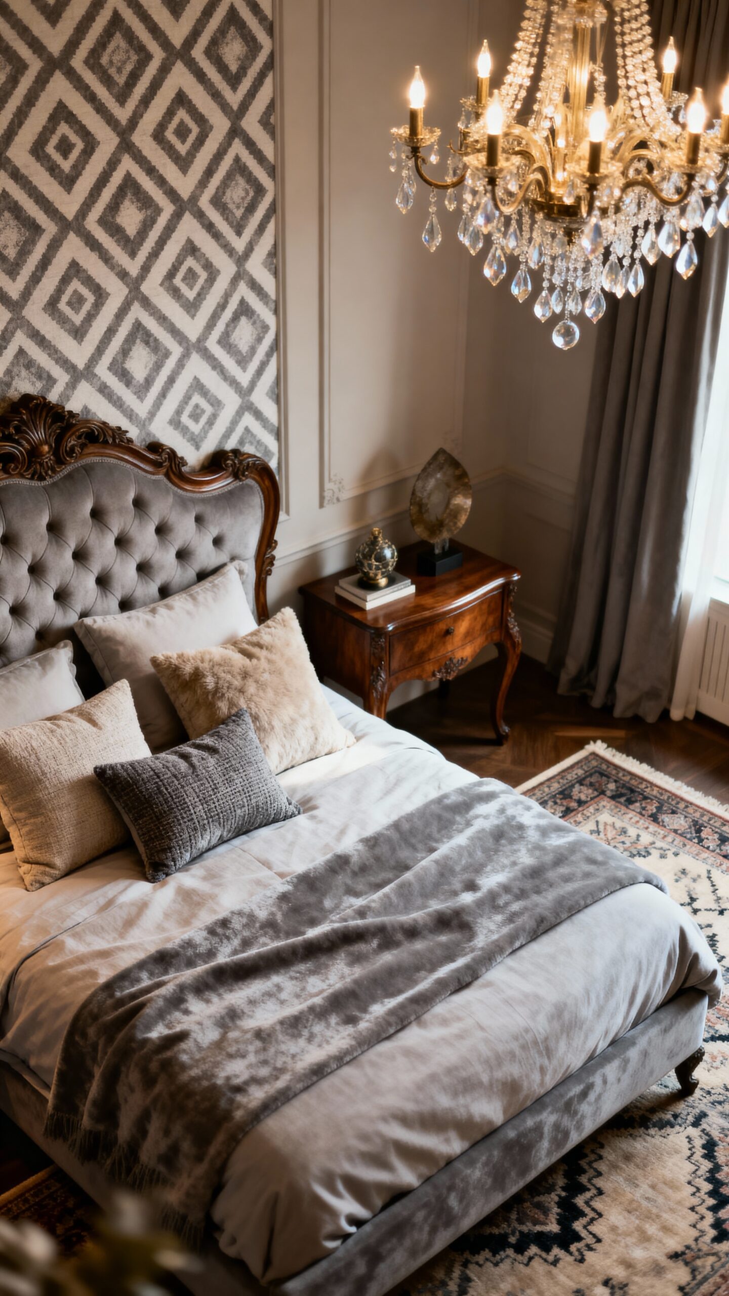 layered textured monochromatic sophisticated