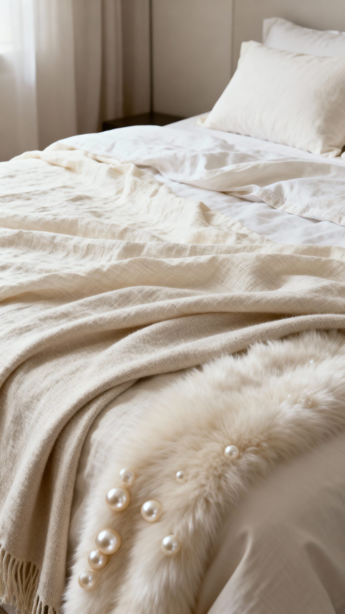 layered textures create soft elegance