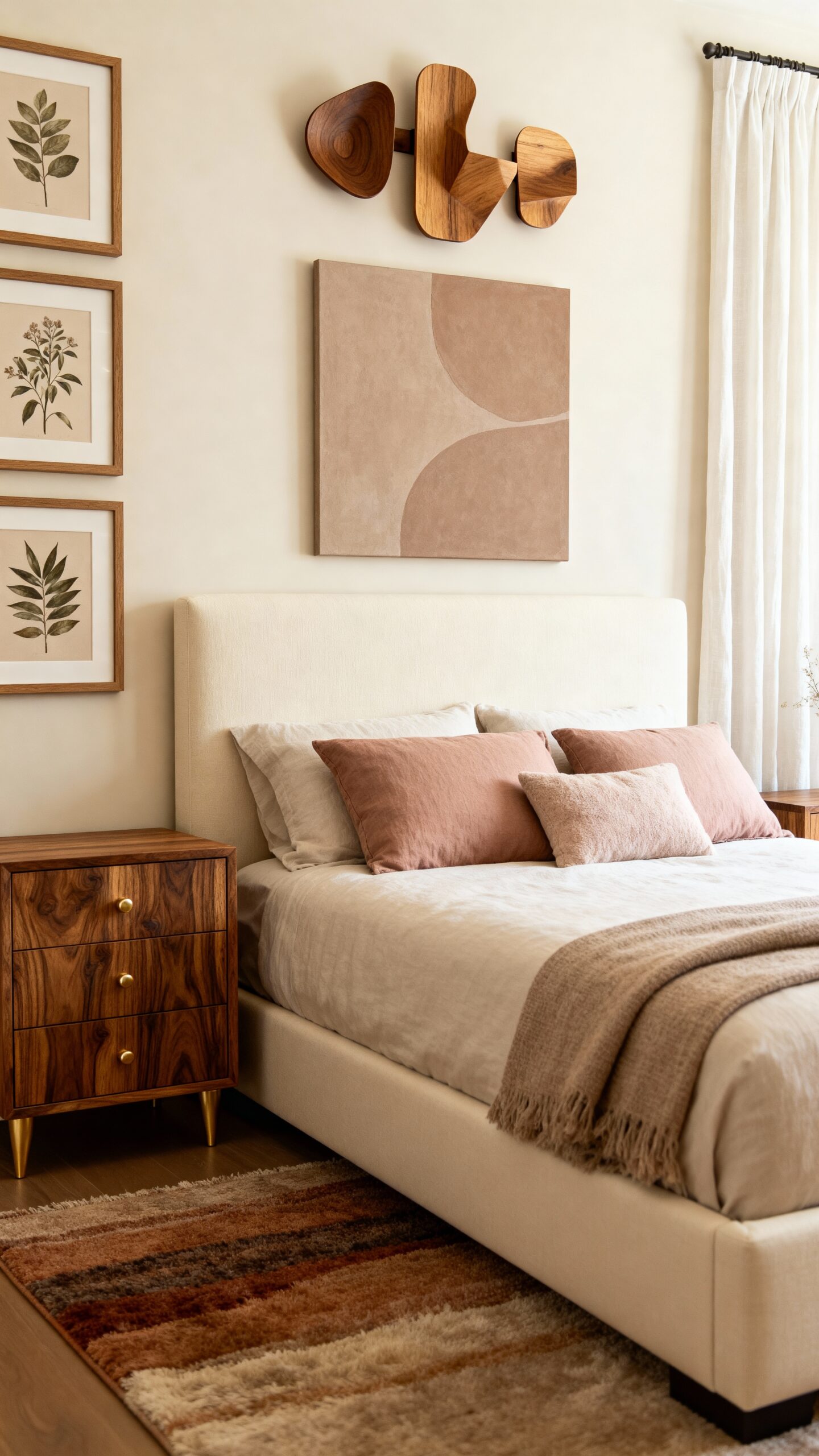 layered texturized sophisticated light brown decor