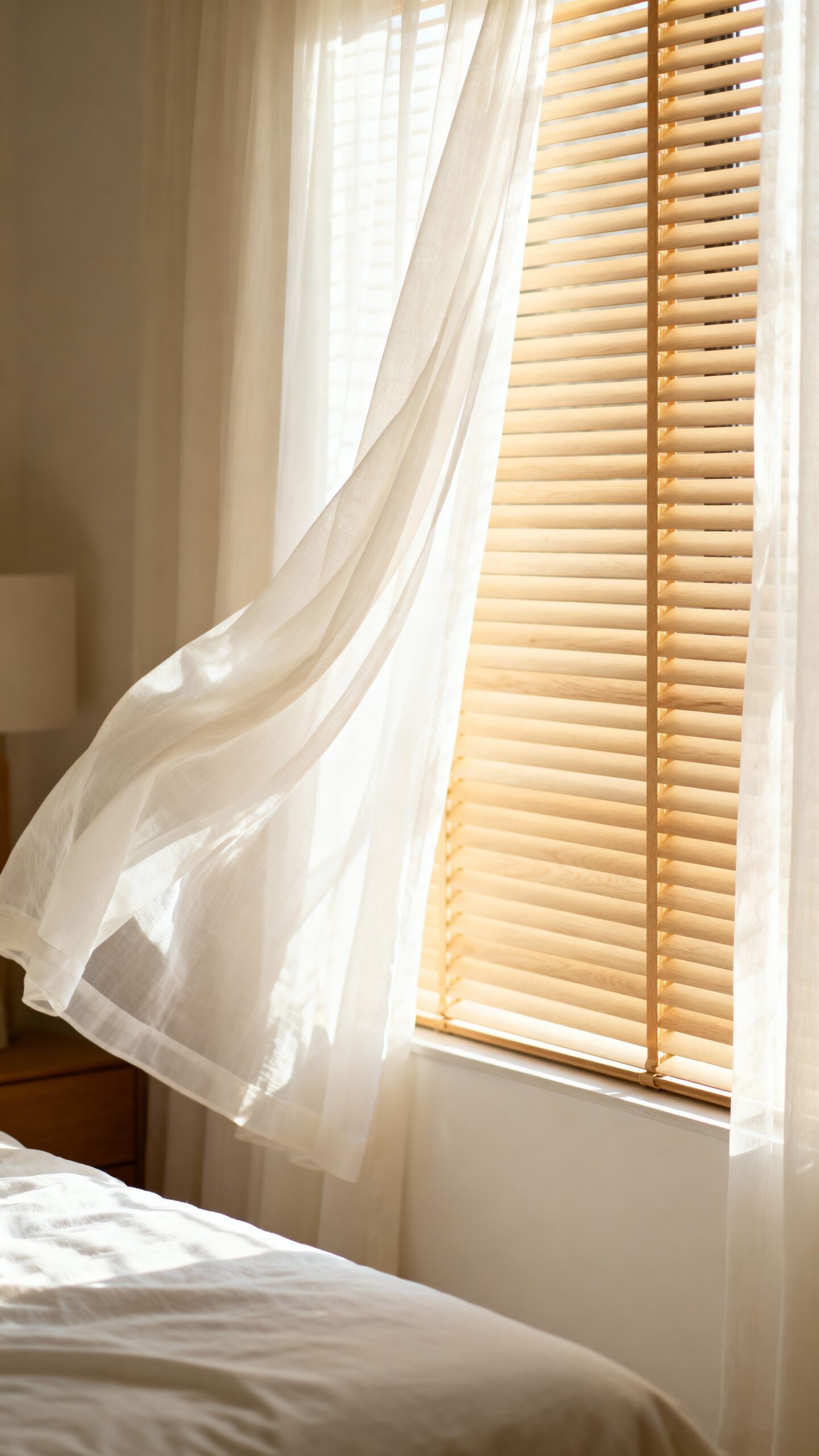 layered window treatments for relaxation