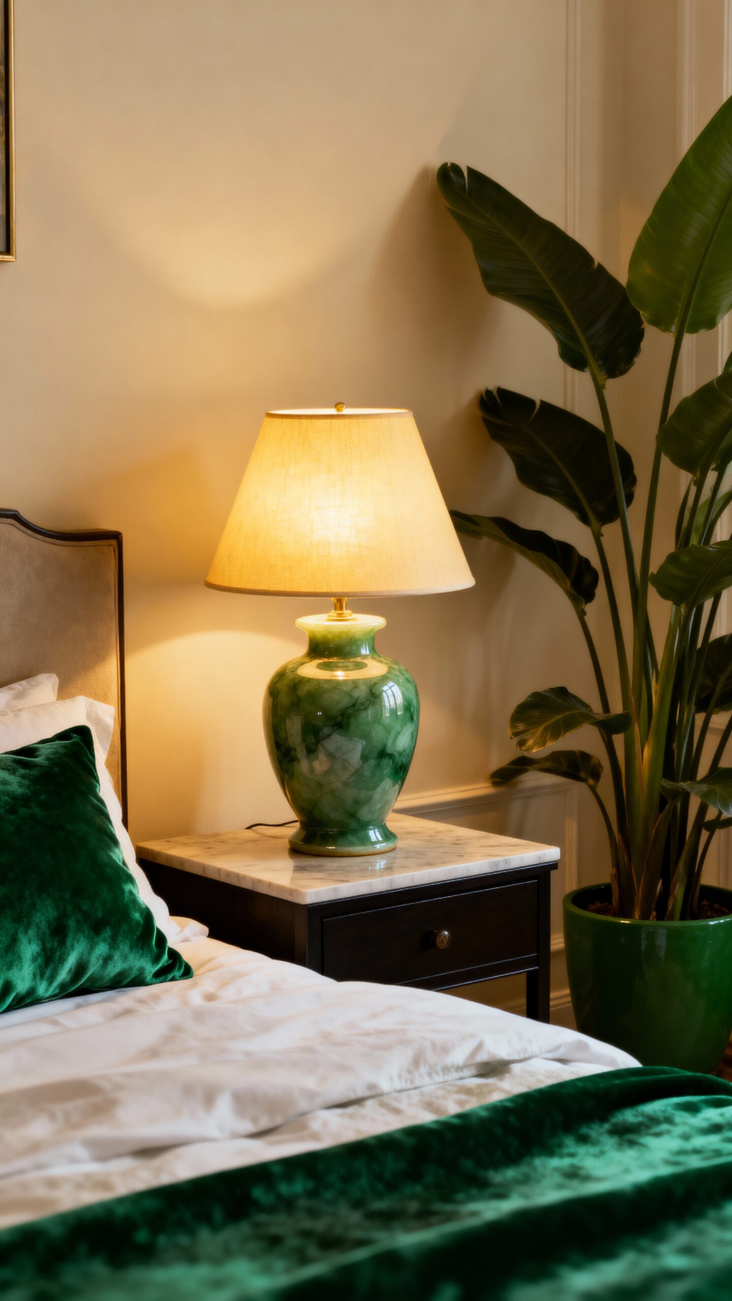 luxurious emerald green bedroom transformation