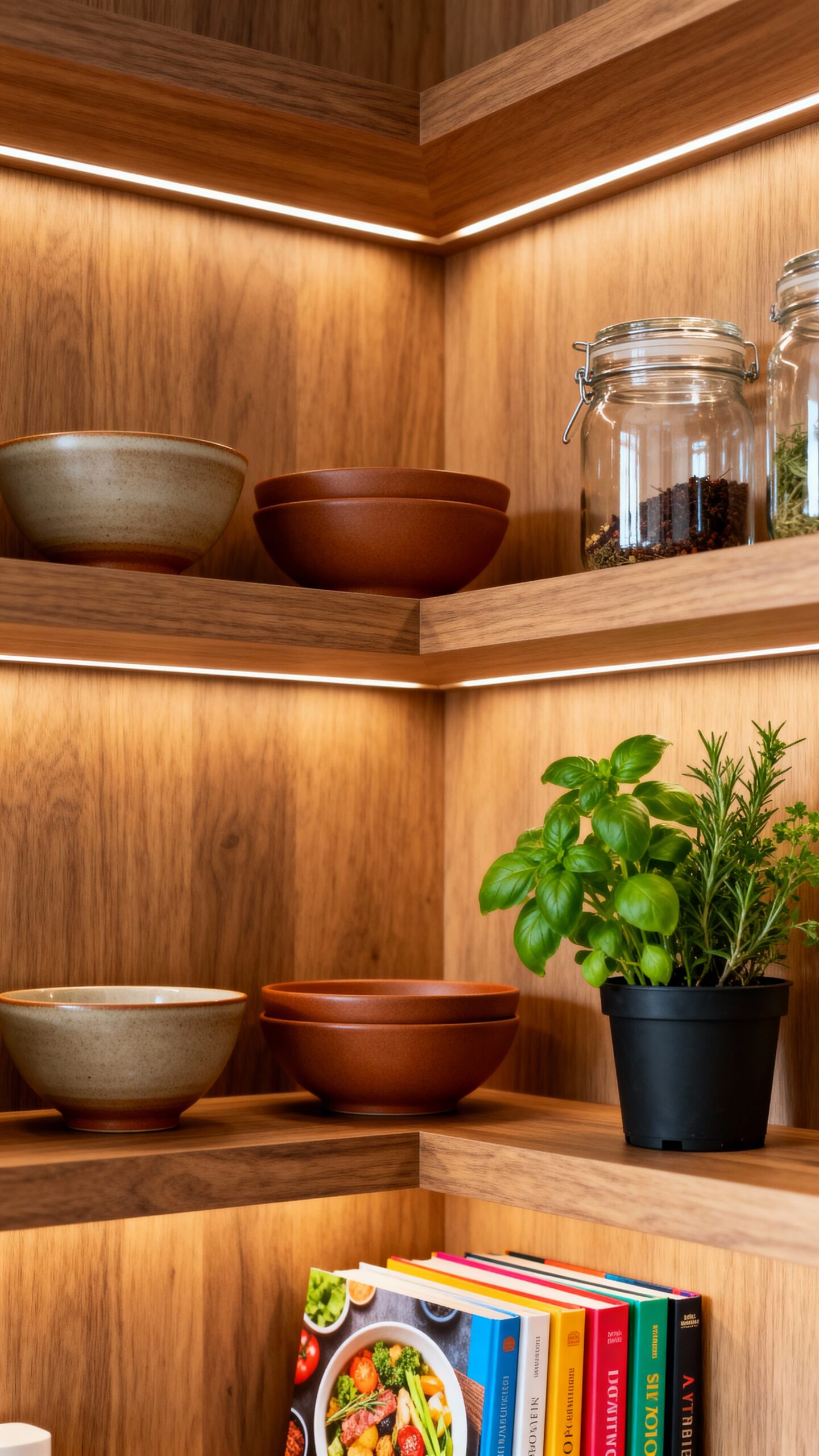 maximize unused corner storage space