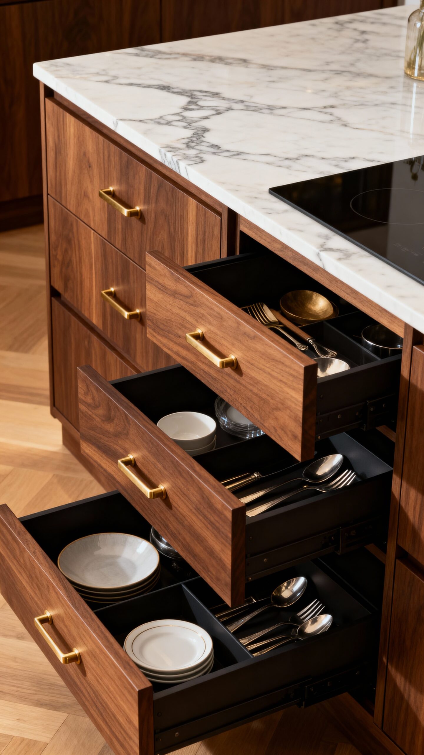 maximized storage streamlined appearance